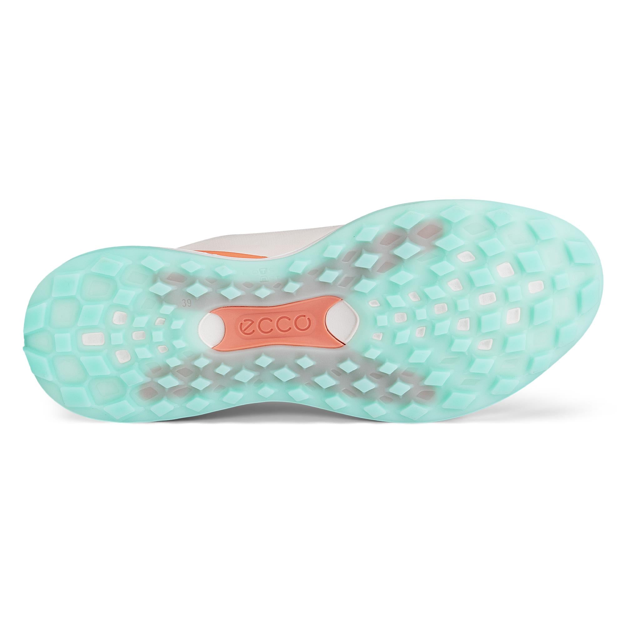 Ecco LT1 Ladies Golf Shoes White/Burnt Coral