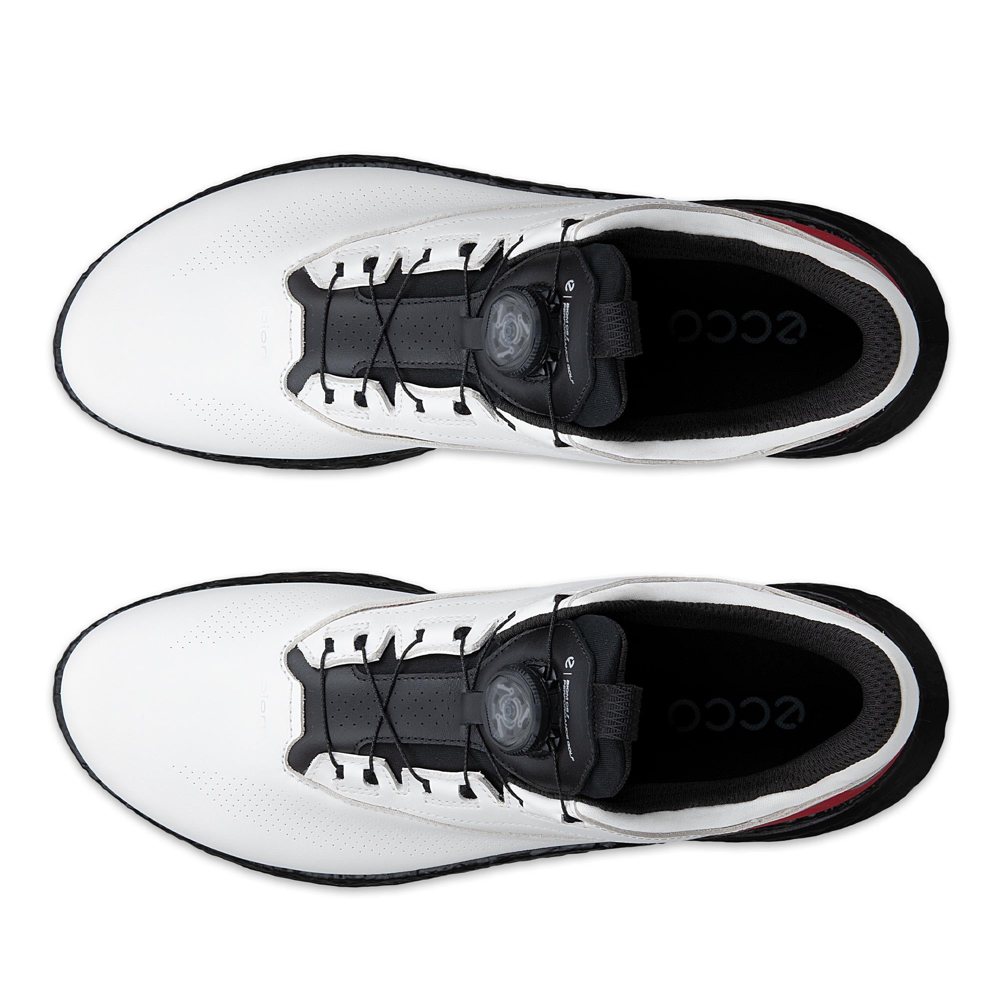 Ecco Biom C5 BOA Gore-Tex Mens Golf Shoe White/Chili Red