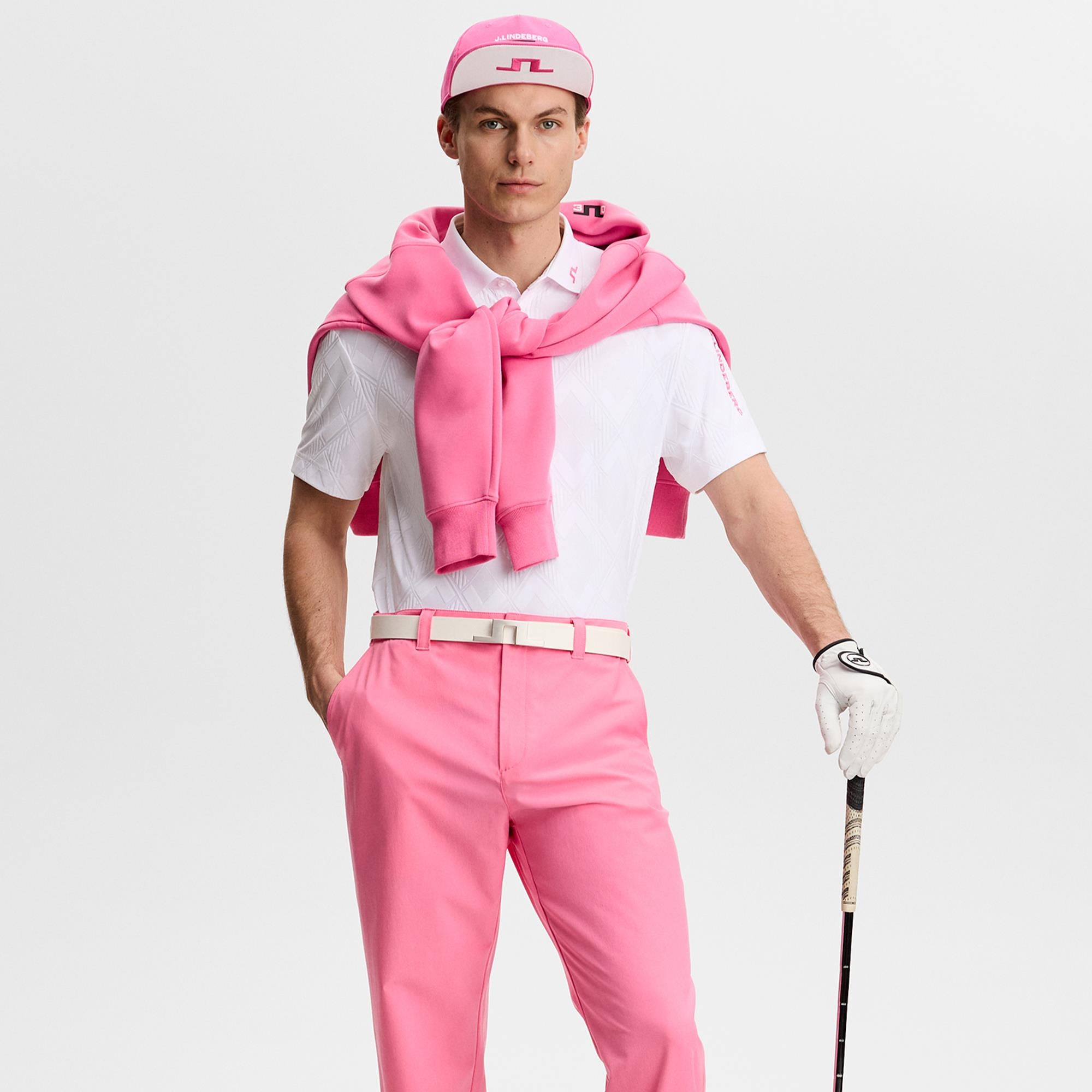 J Lindeberg 30Y Devyn Mens Golf Pants Azalea