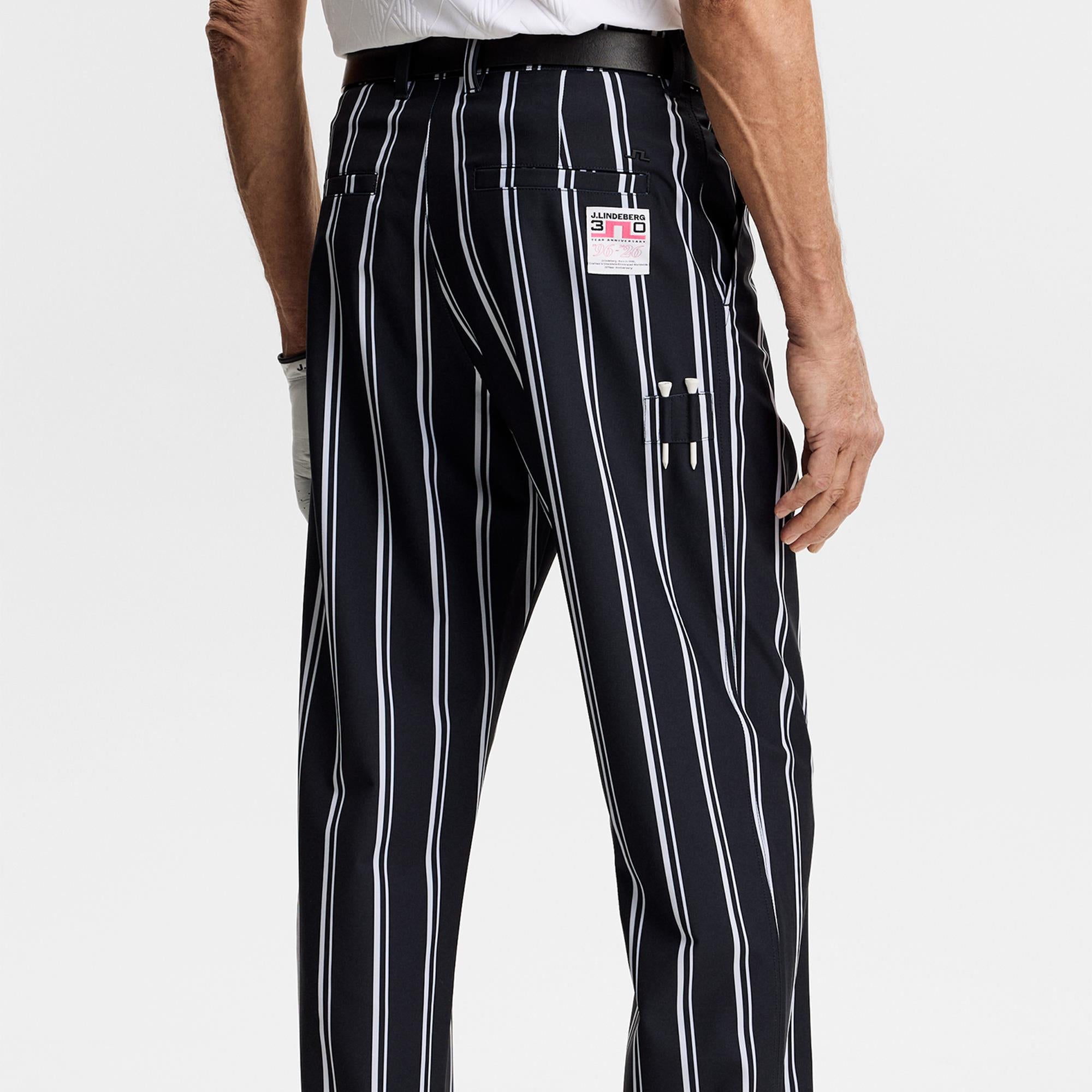 J Lindeberg 30Y Devyn Striped Mens Golf Pants