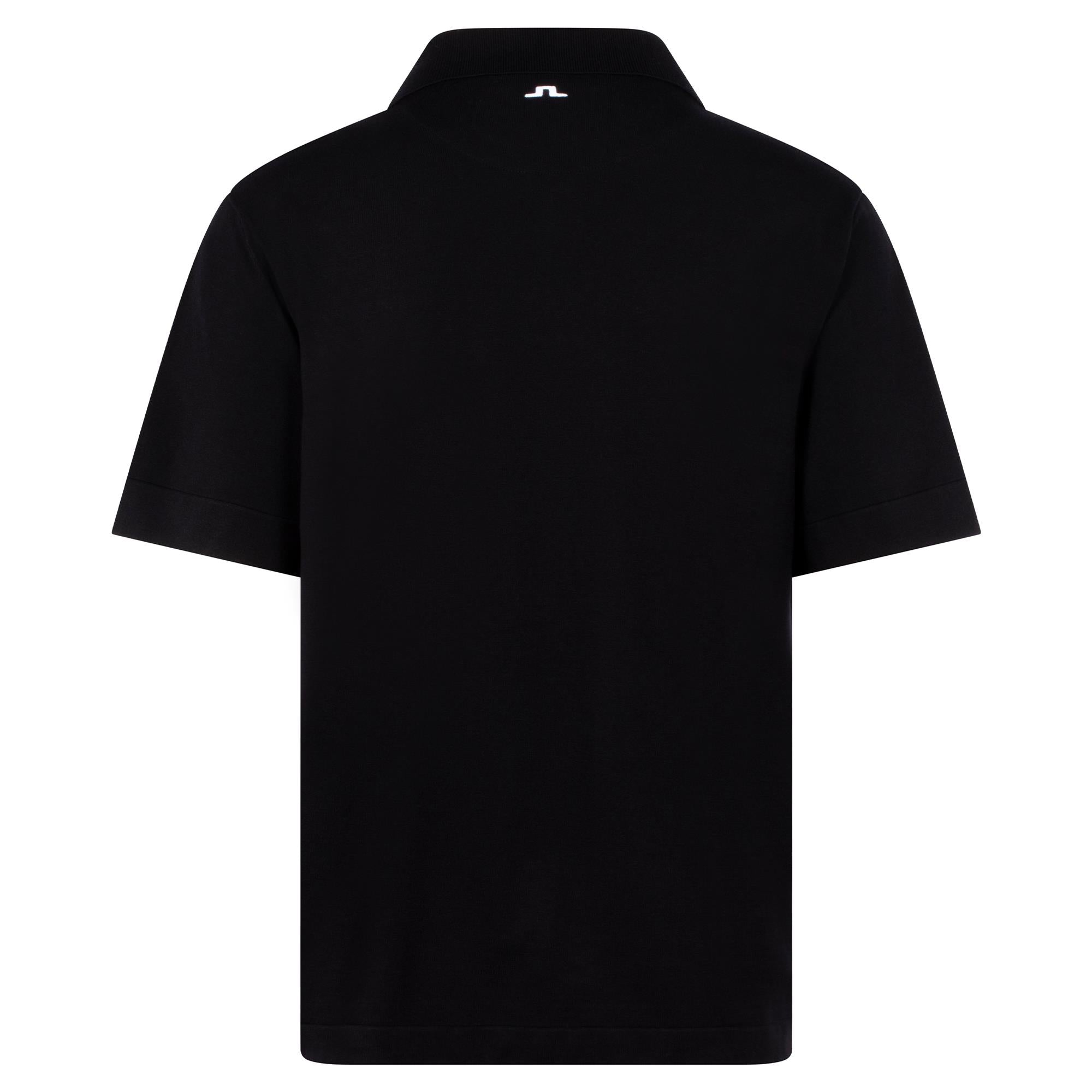 J Lindeberg 30Y Jesper Retro Relaxed Mens Golf Polo Shirt Black