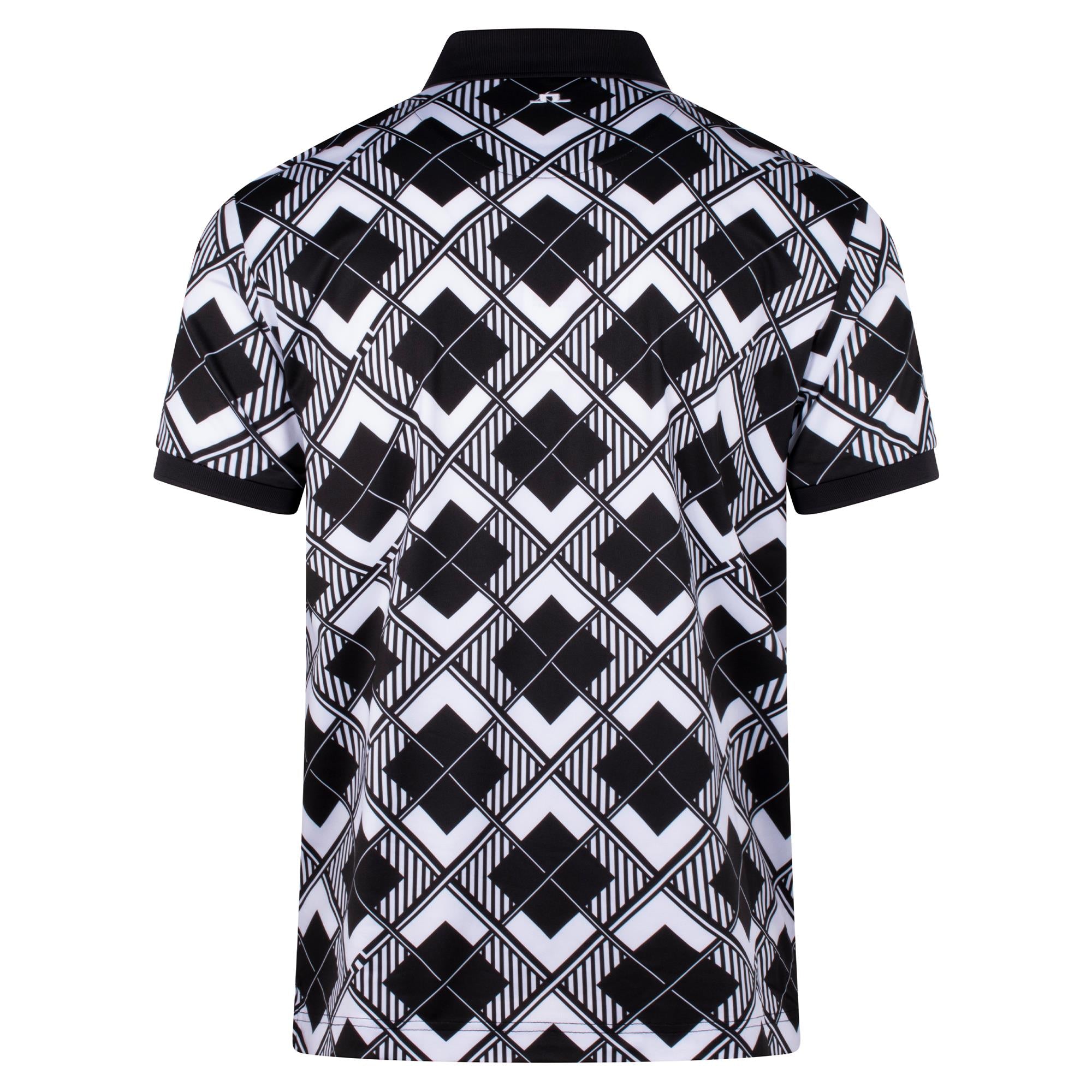 J Lindeberg 30Y Tour Tech Argyle Mens Golf Polo Shirt