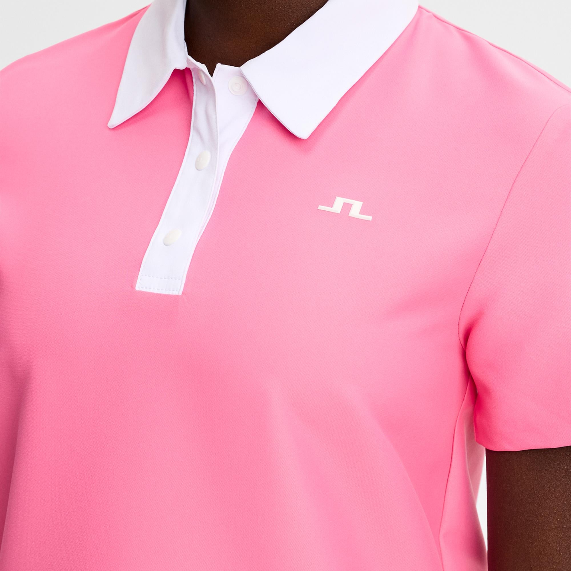 J Lindeberg 30Y Grace Pleated Ladies Golf Dress Azalea