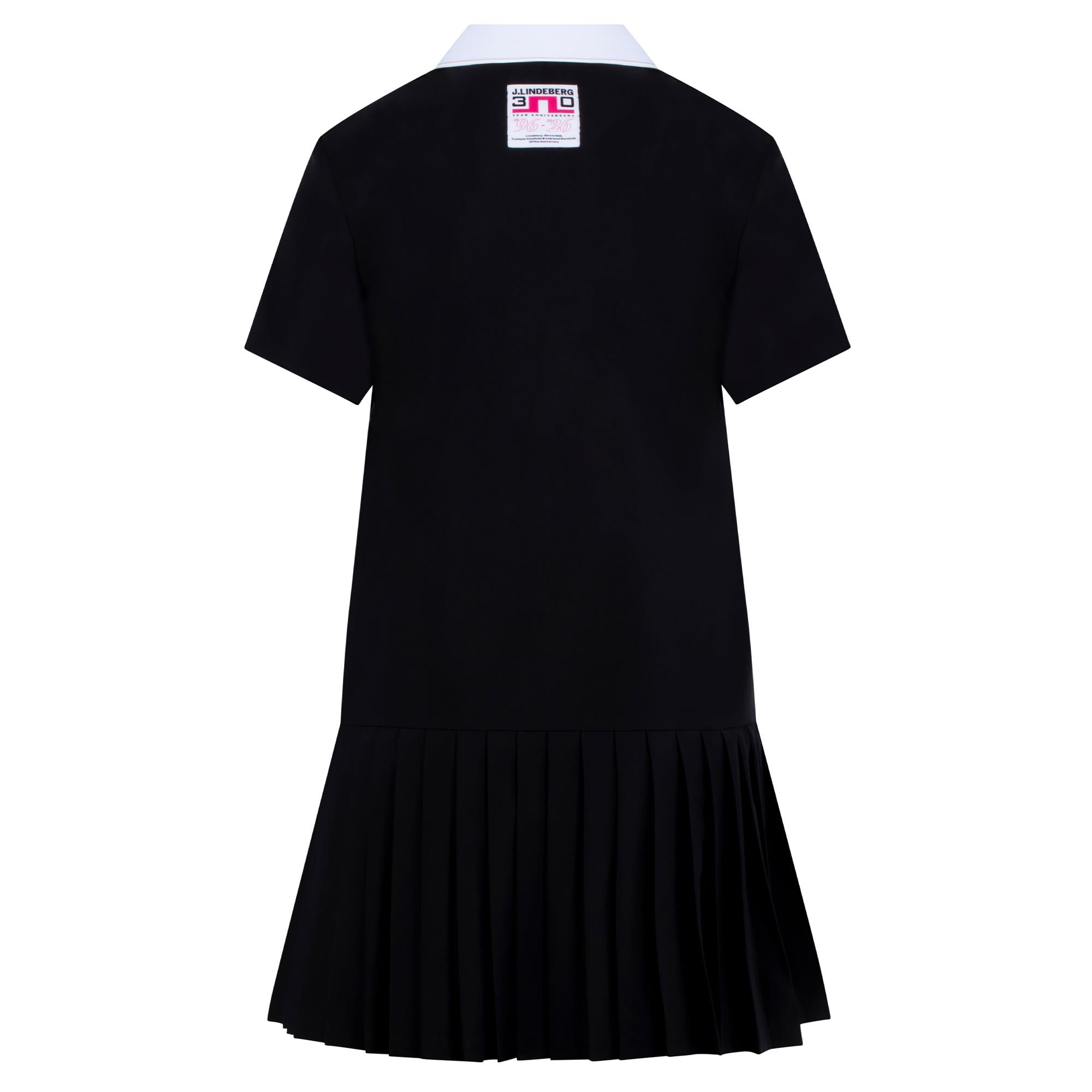 J Lindeberg 30Y Grace Pleated Ladies Golf Dress Black