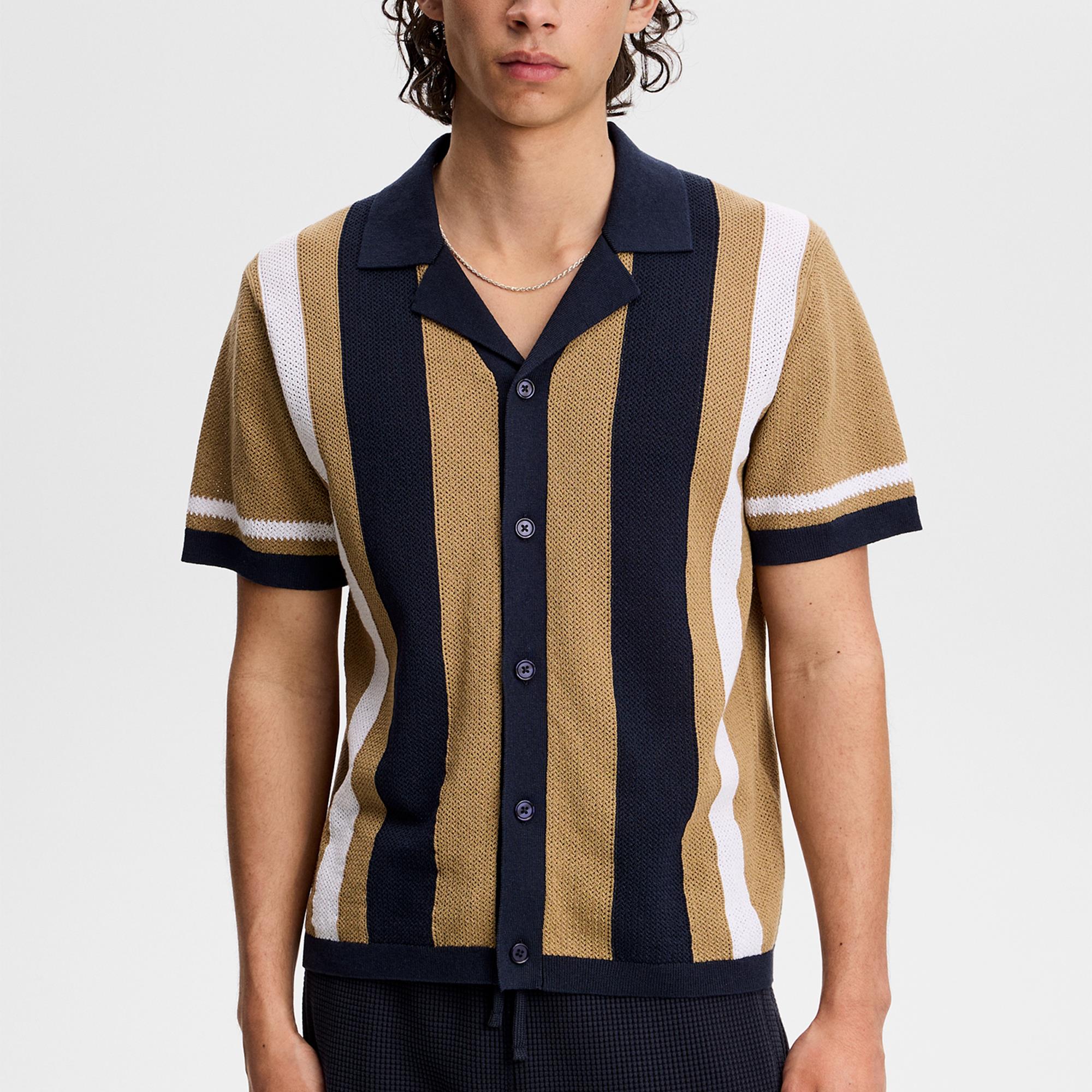 J Lindeberg Remus Resort Collar Knit Polo Kelp
