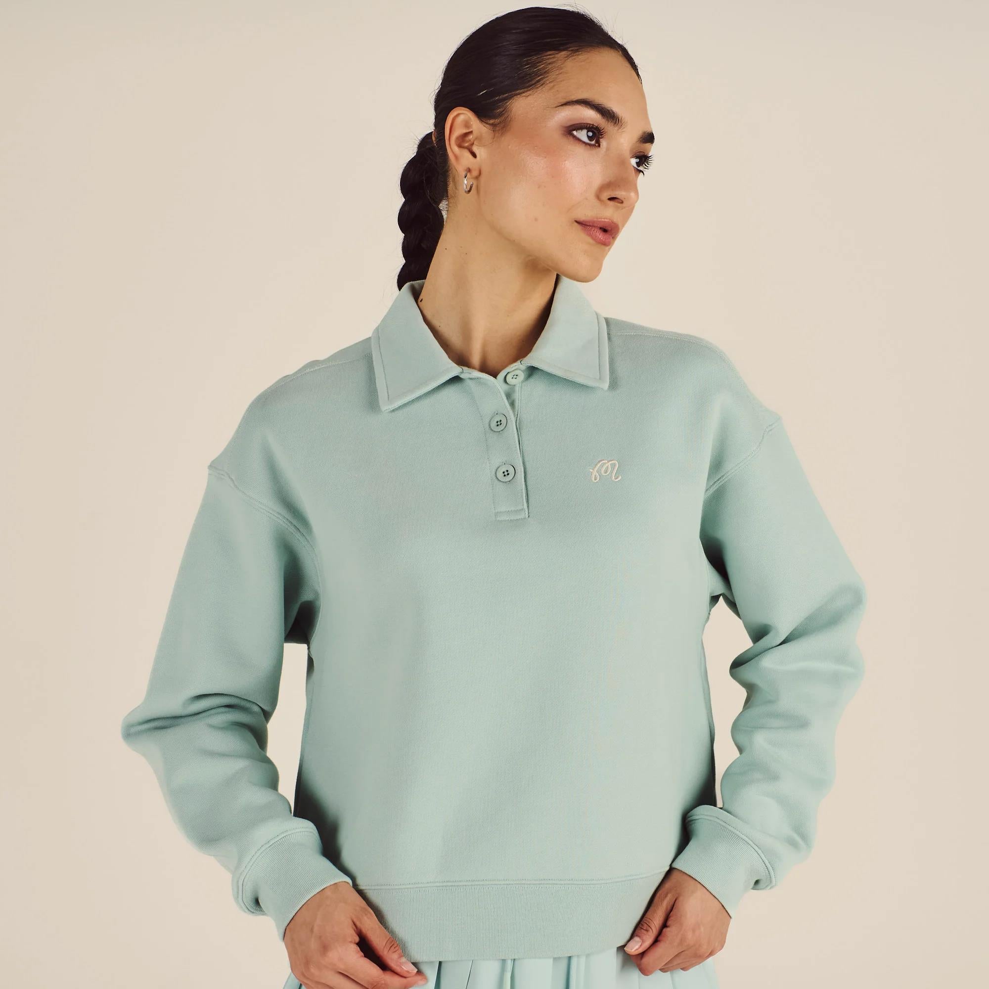 Malbon Golf Womens Teresa Sweatshirt Surf Spray