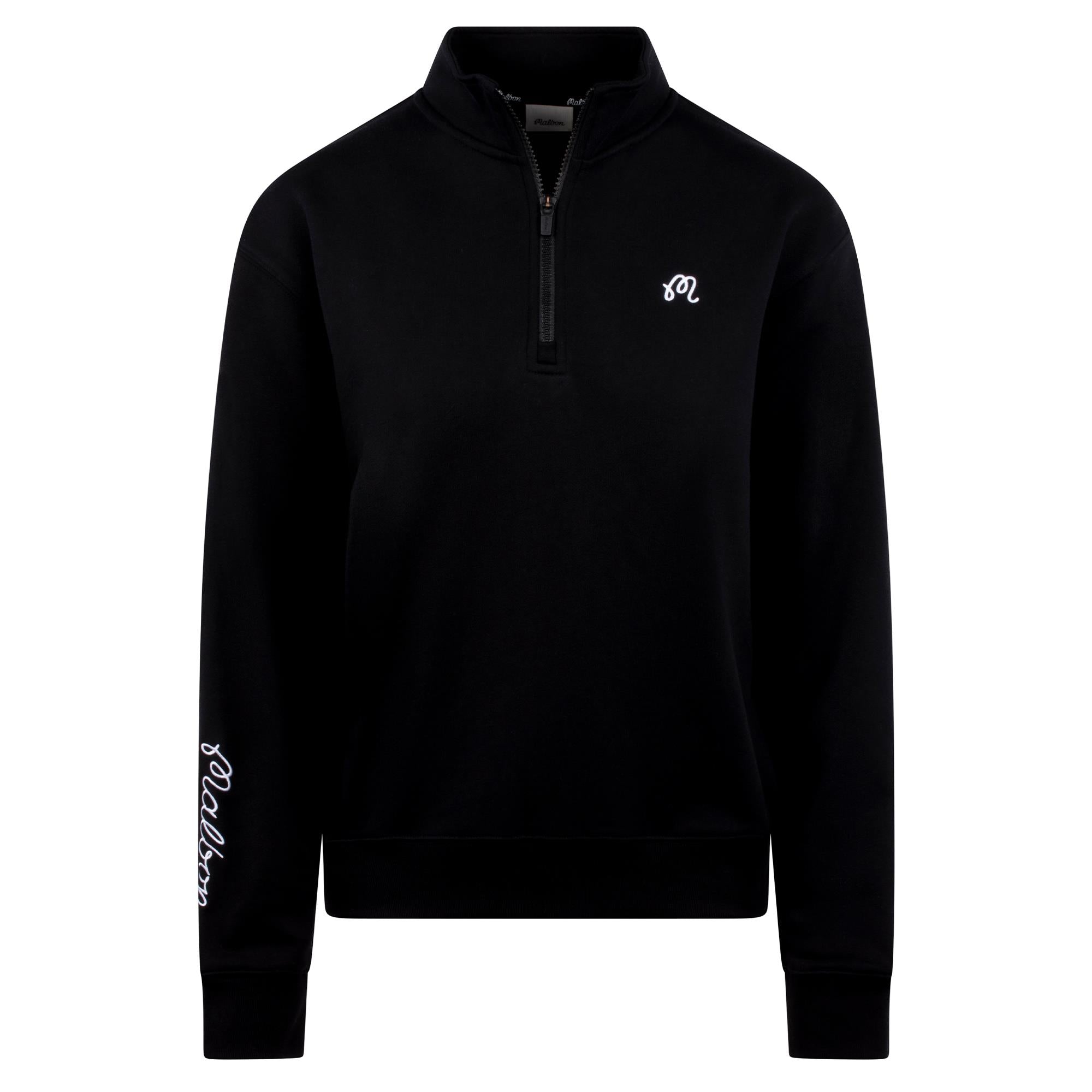 Malbon Golf Womens Delilah Sweatshirt Black