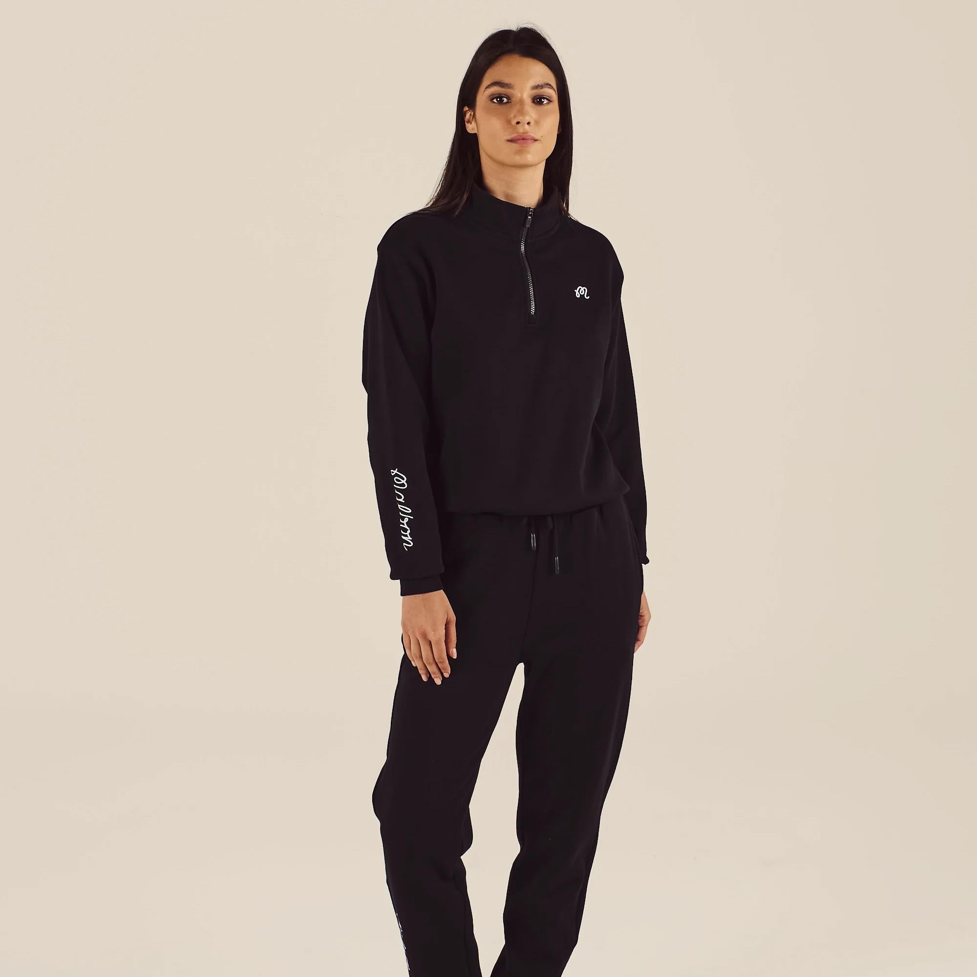 Malbon Golf Womens Delilah Sweatshirt Black