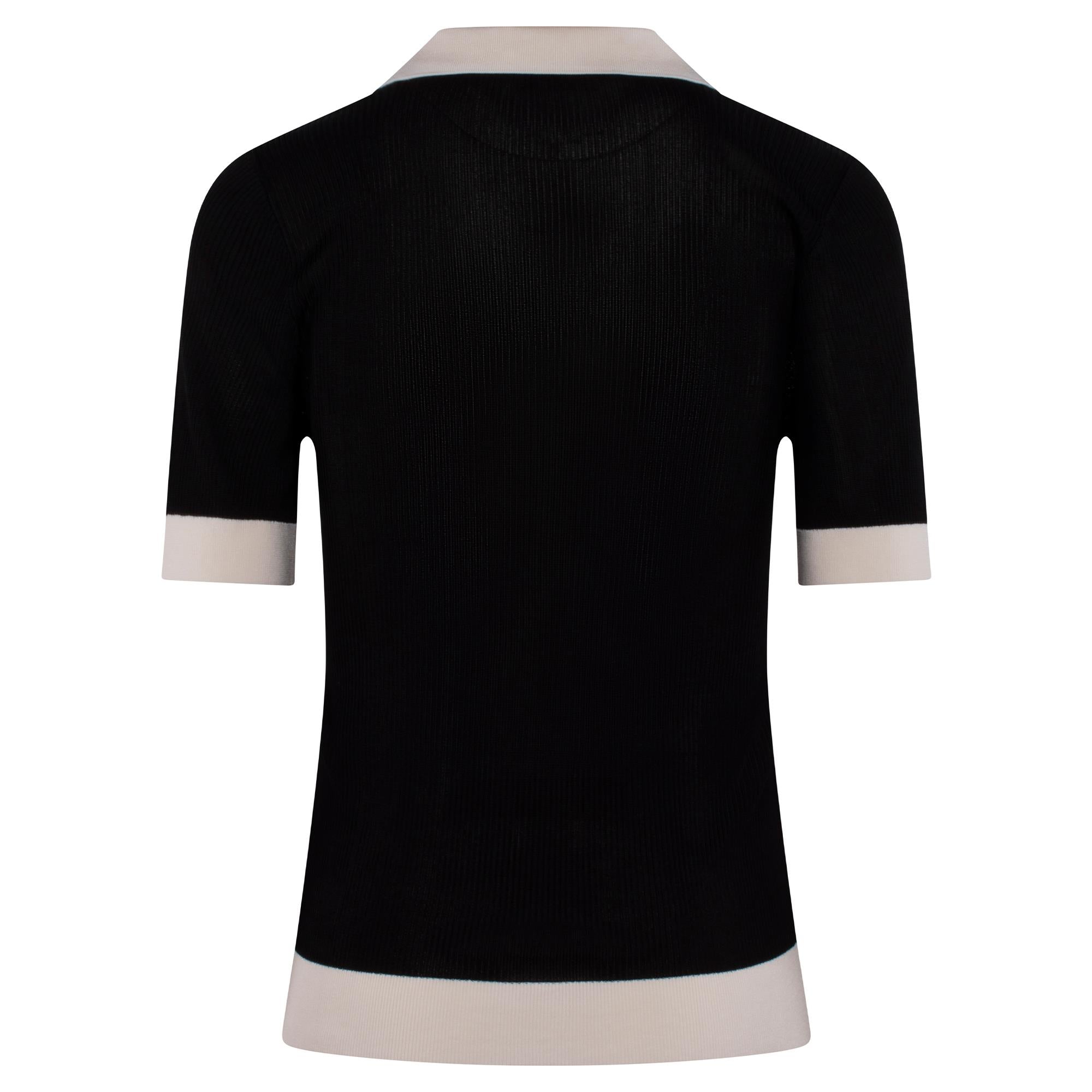 Malbon Golf Melany Knit Ladies Golf Polo Black