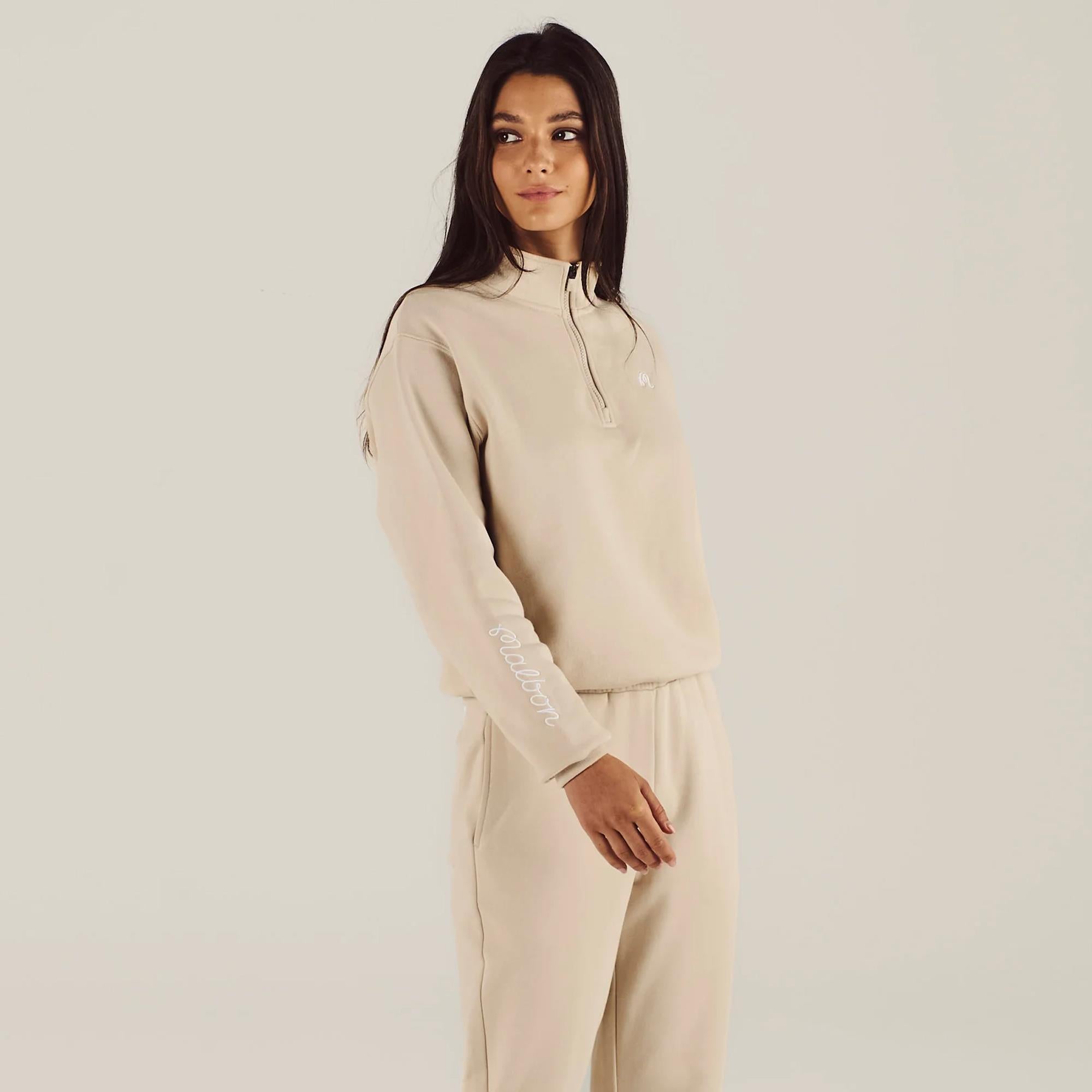 Malbon Golf Womens Delilah Sweatshirt Dove Grey
