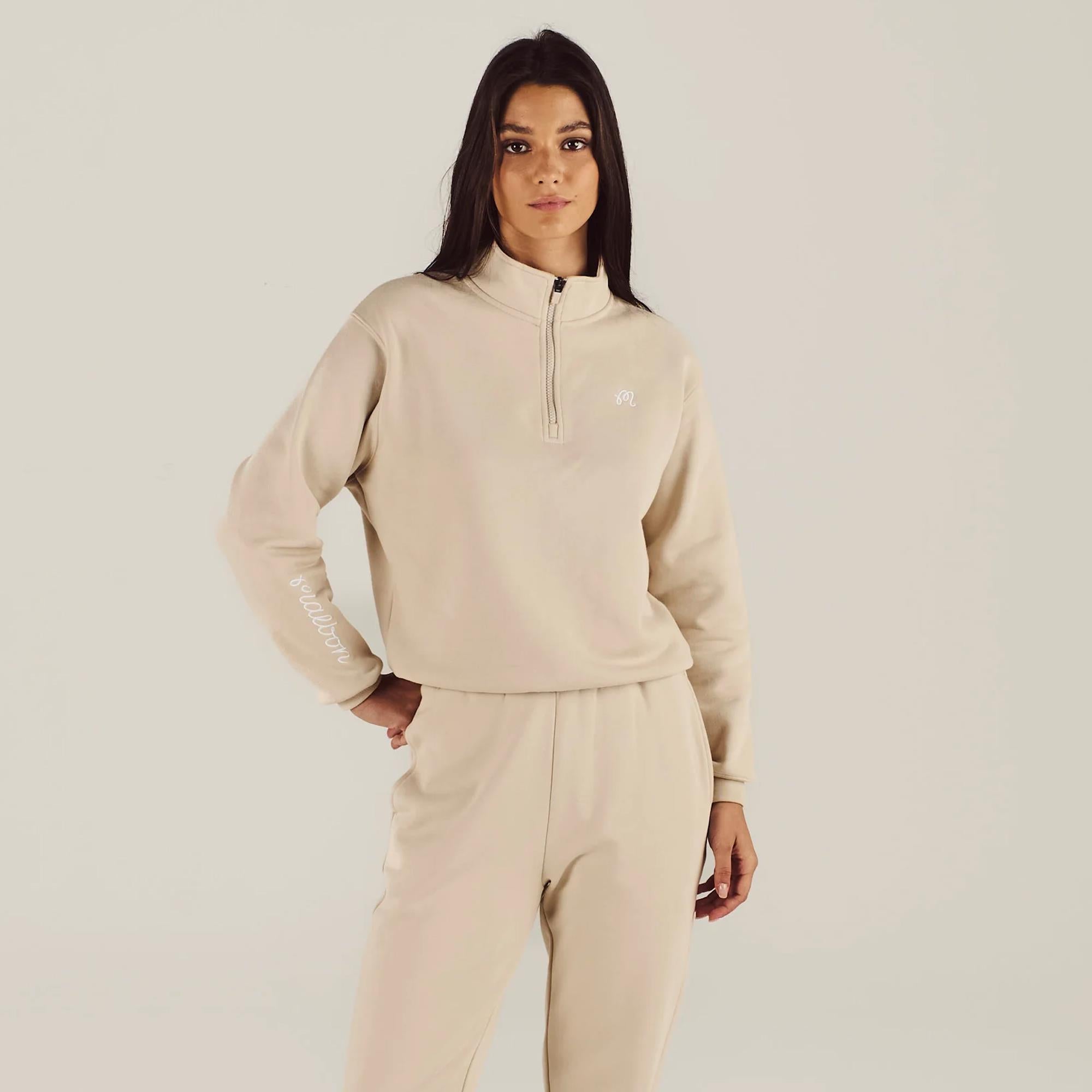 Malbon Golf Womens Delilah Sweatshirt Dove Grey