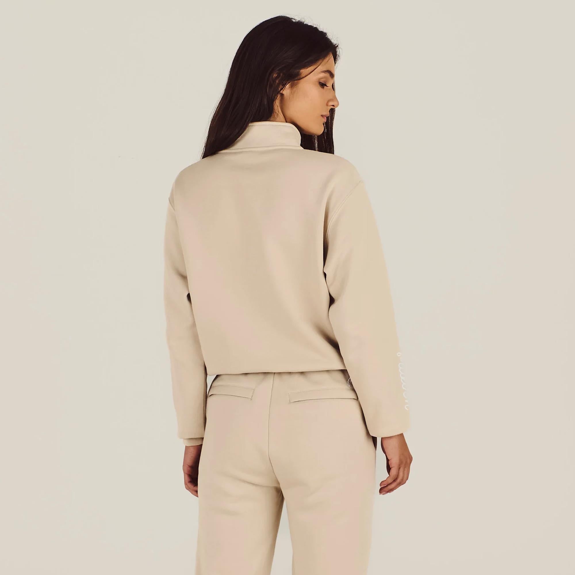 Malbon Golf Womens Delilah Sweatshirt Dove Grey