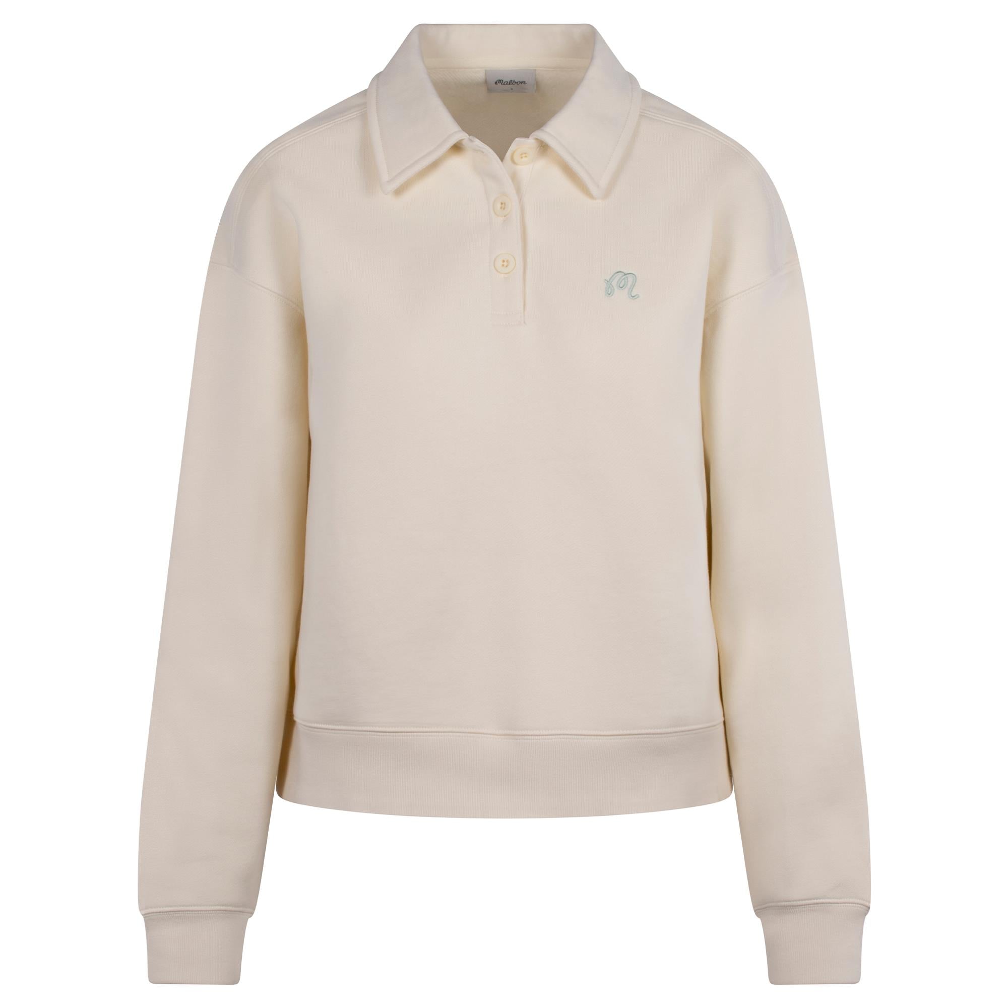 Malbon Golf Womens Teresa Sweatshirt Cream