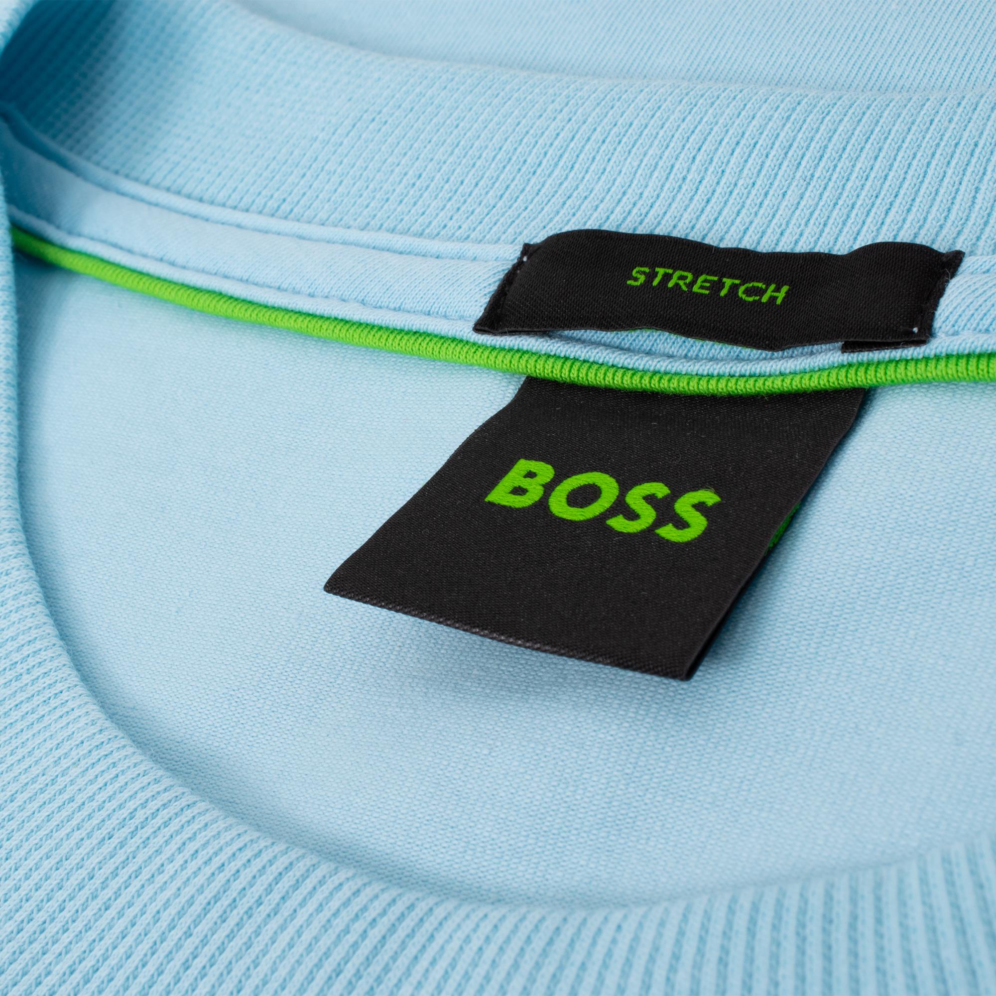 Boss TEE Mens T-Shirt Light Pastel Blue