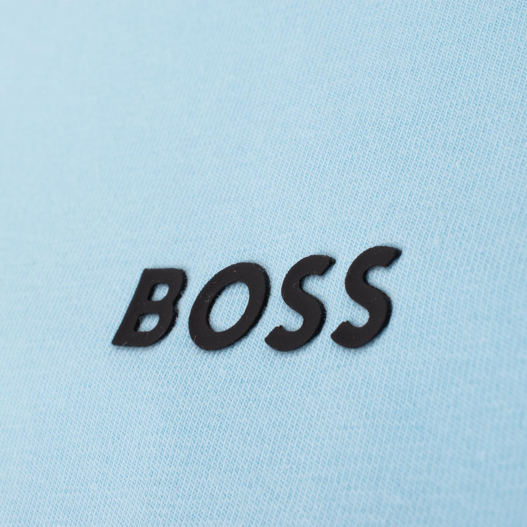 Boss TEE Mens T-Shirt Light Pastel Blue