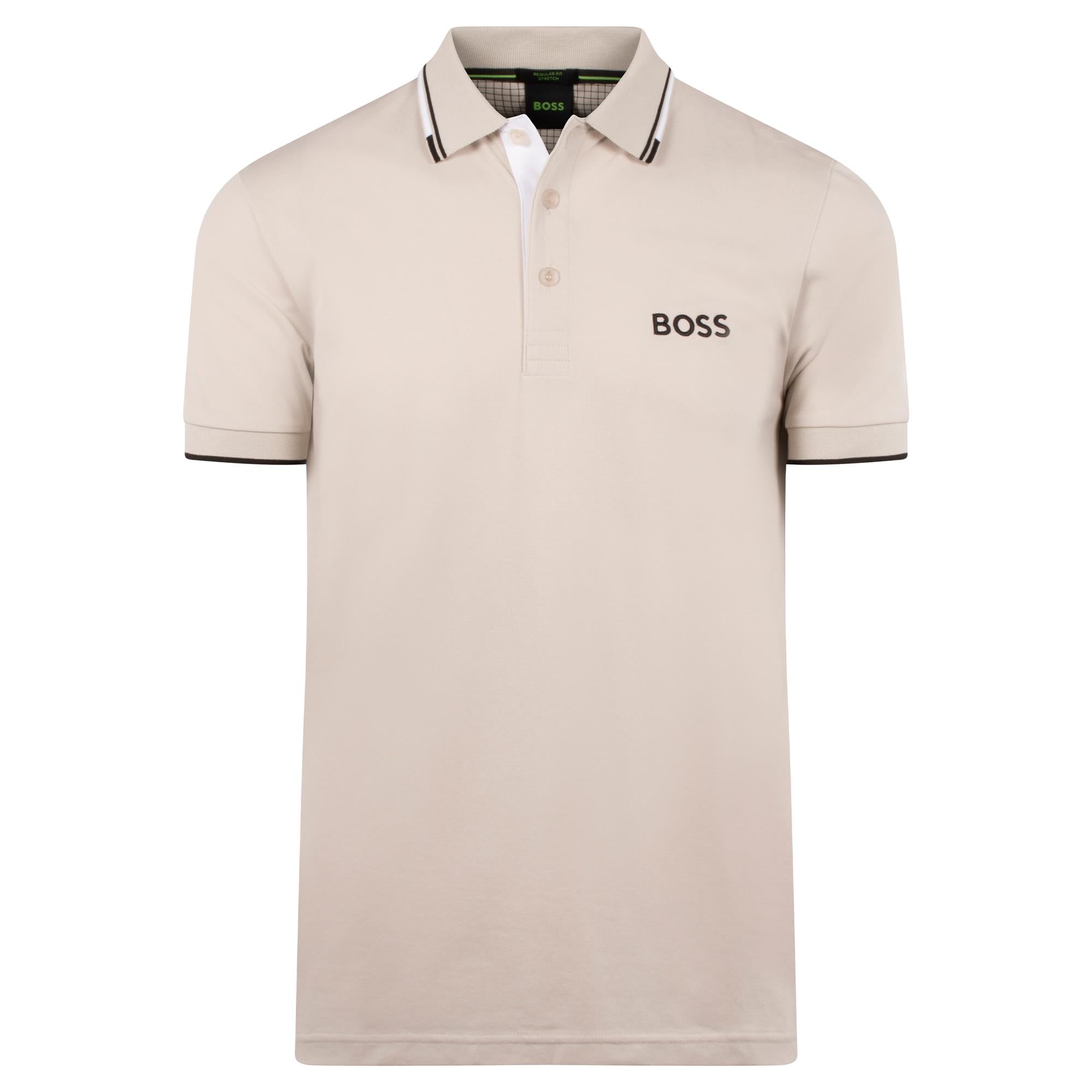 Boss Paddy Pro Mens Polo Shirt Light Beige