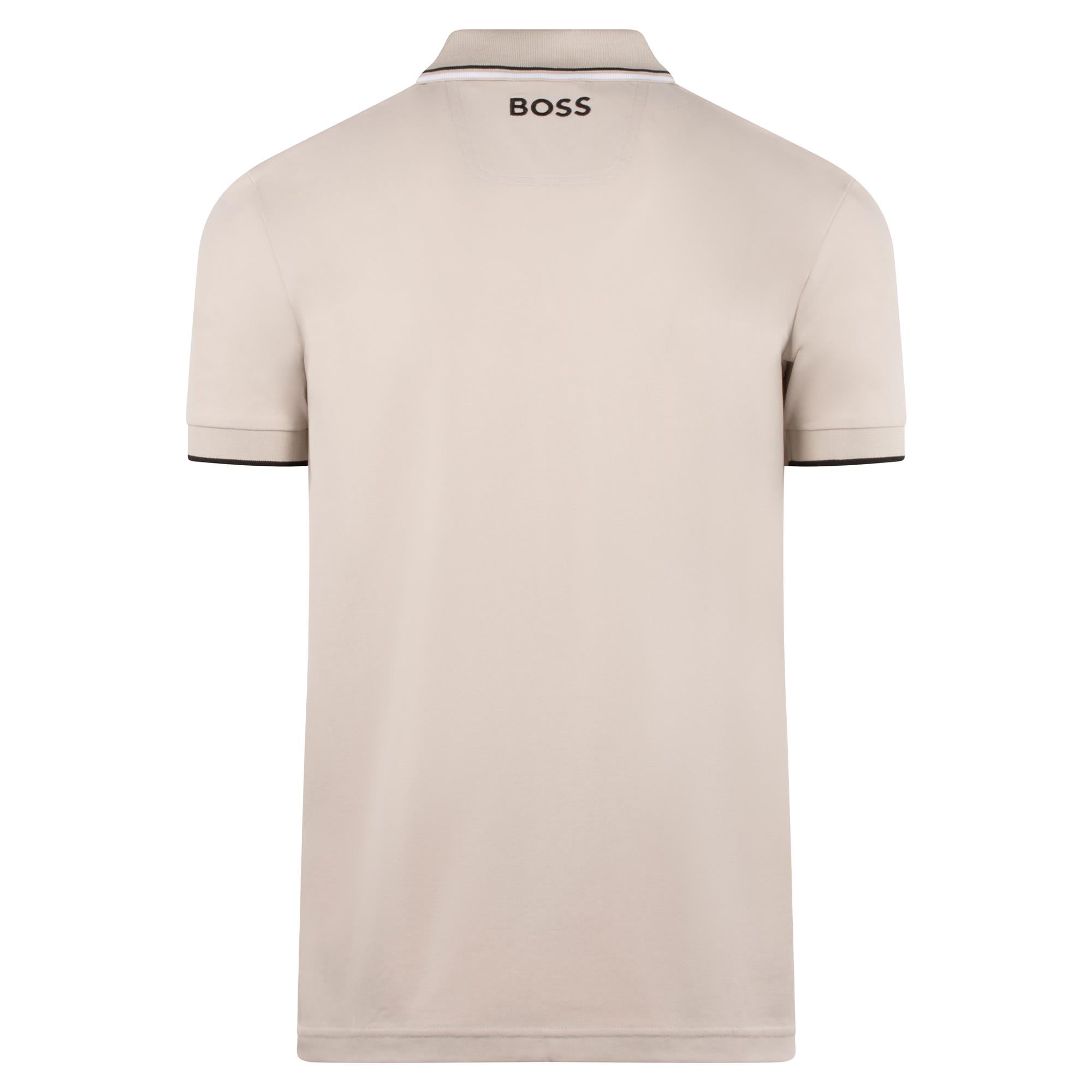 Boss Paddy Pro Mens Polo Shirt Light Beige