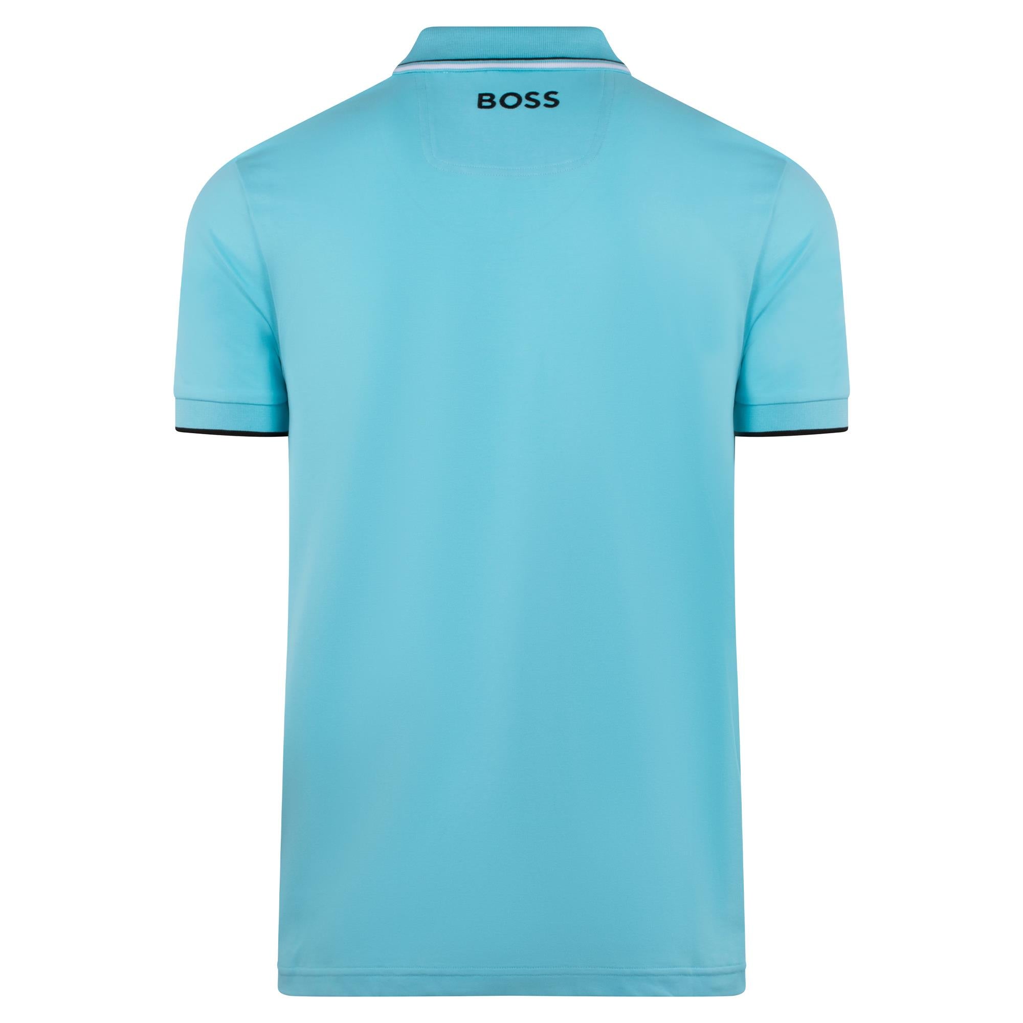 Boss Paddy Pro Mens Polo Shirt Open Blue