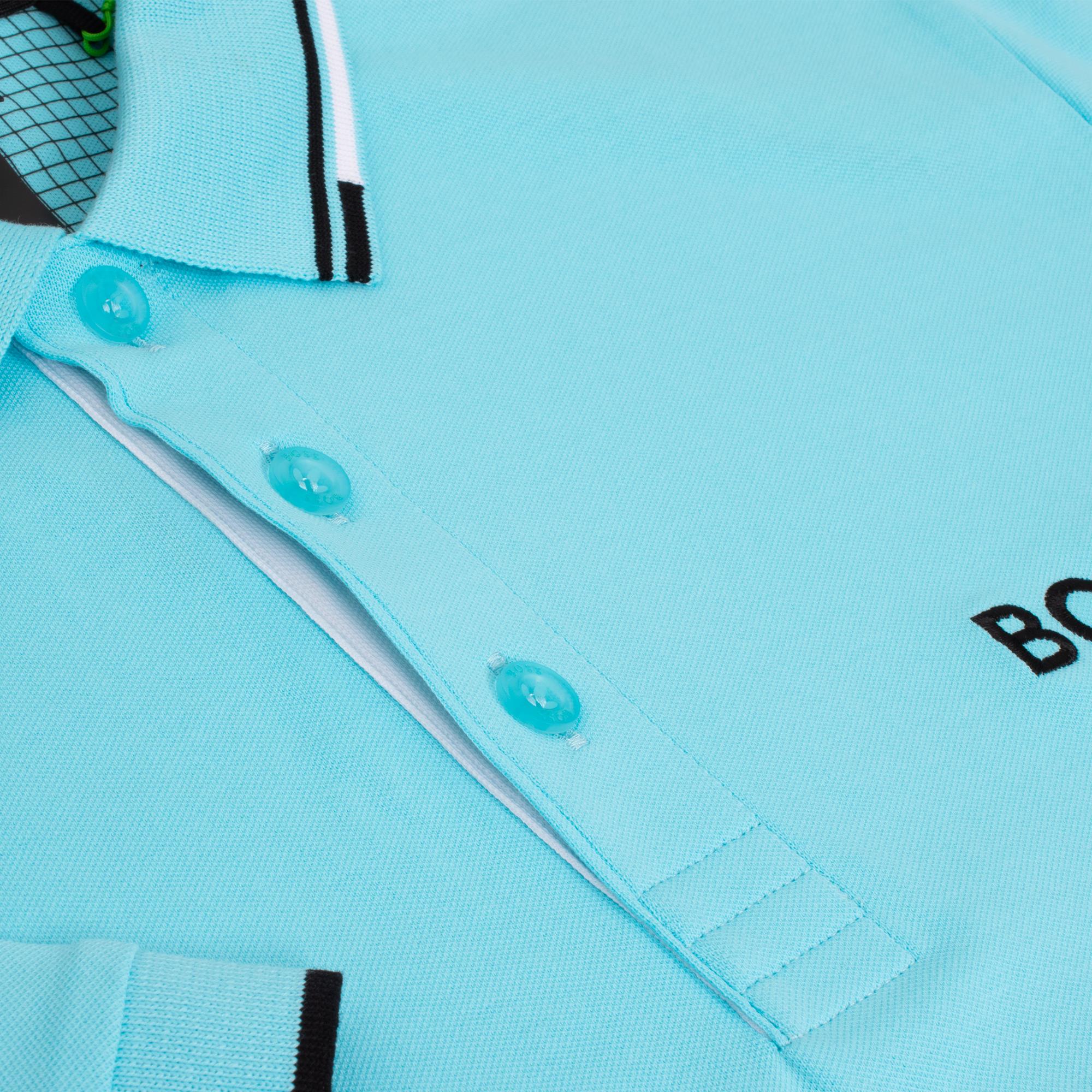 Boss Paddy Pro Mens Polo Shirt Open Blue