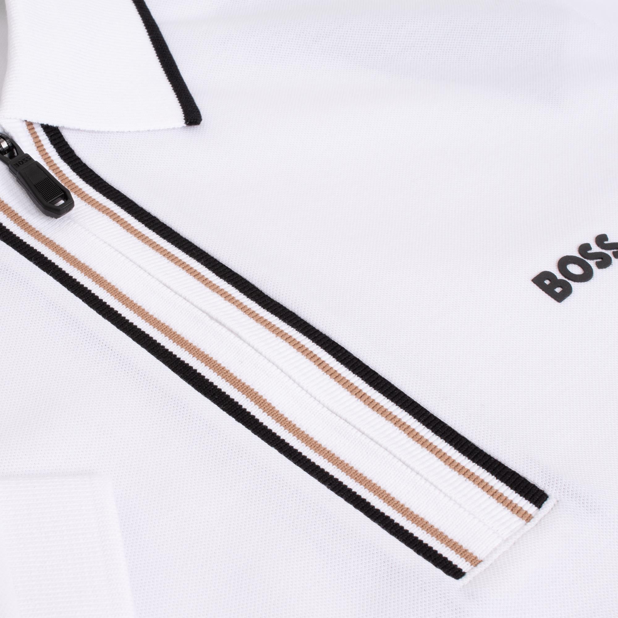 Boss Philix GOC Polo Shirt Open White