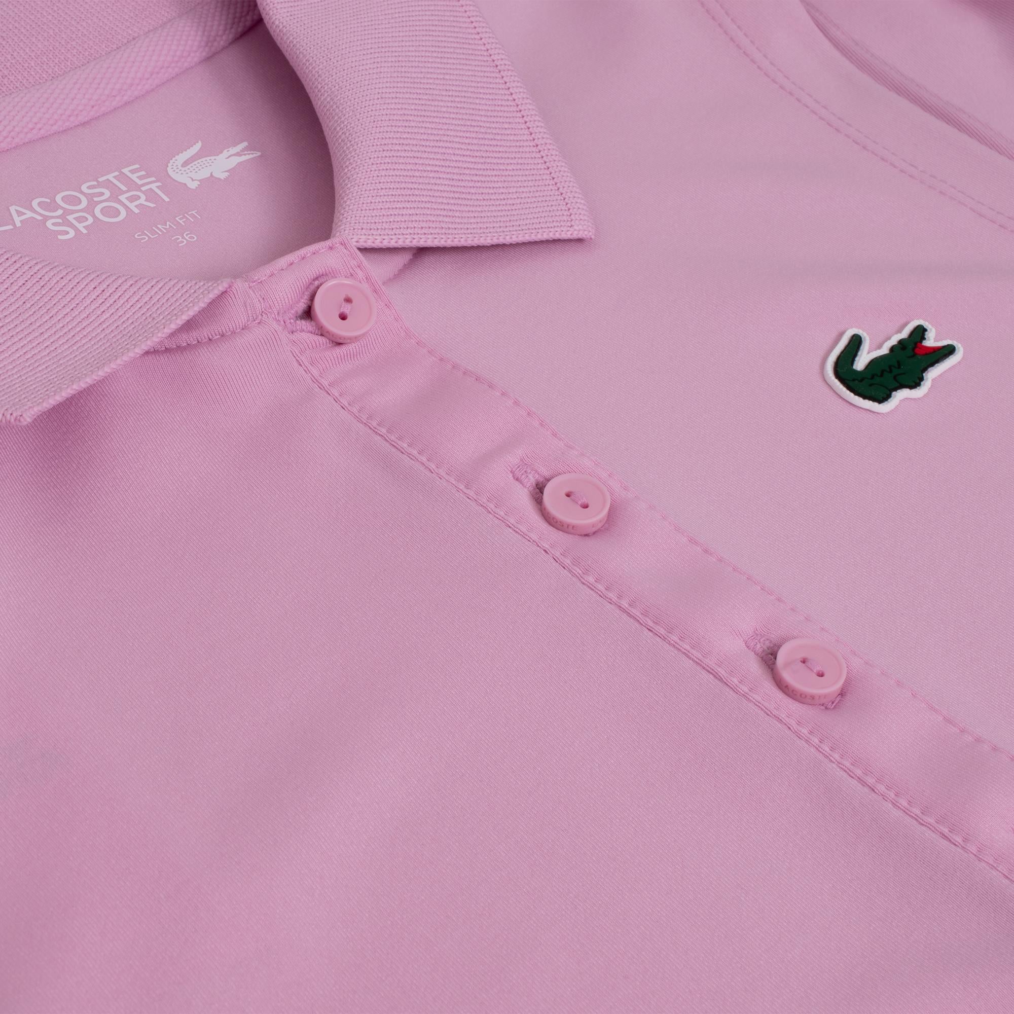 Ladies Lacoste Performance Classic Sleeveless Golf Polo Shirt Albizia