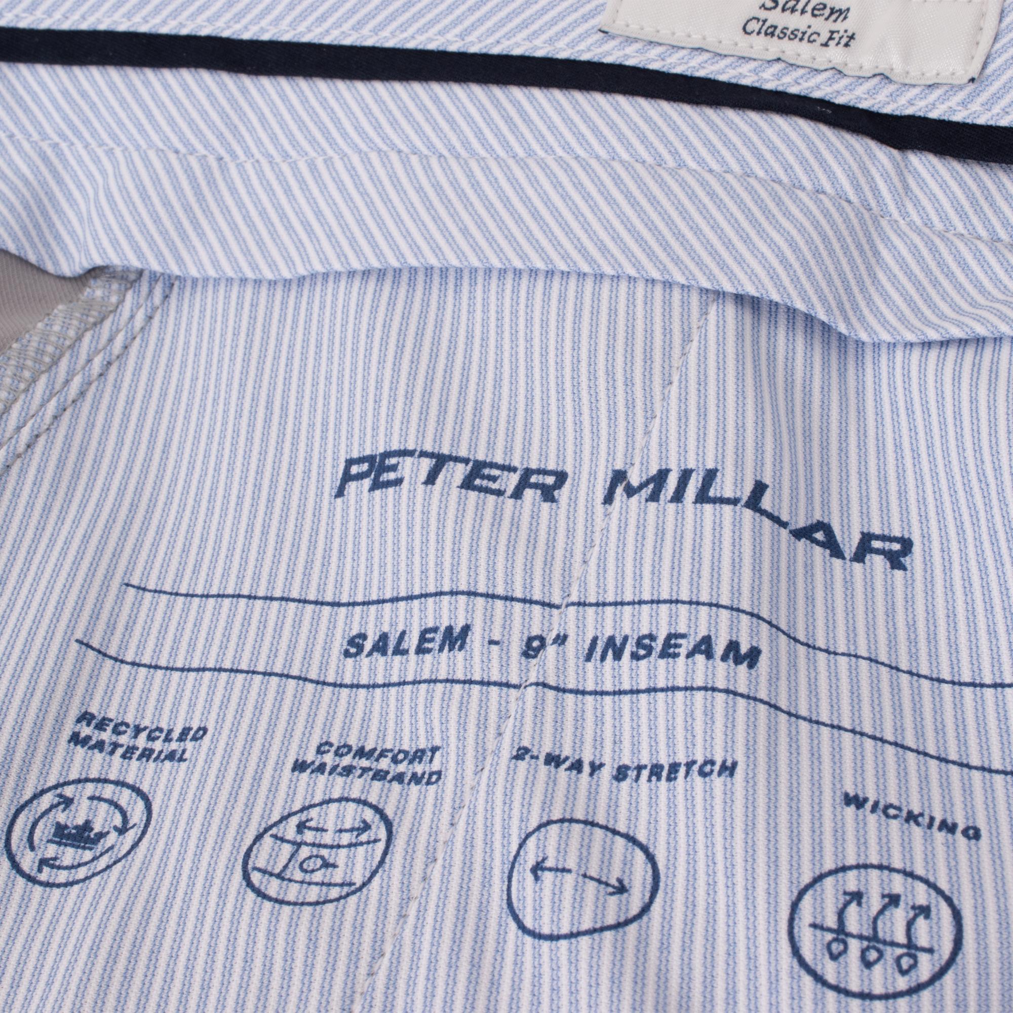 Peter Millar Salem High Drape Performance Shorts Gale Grey
