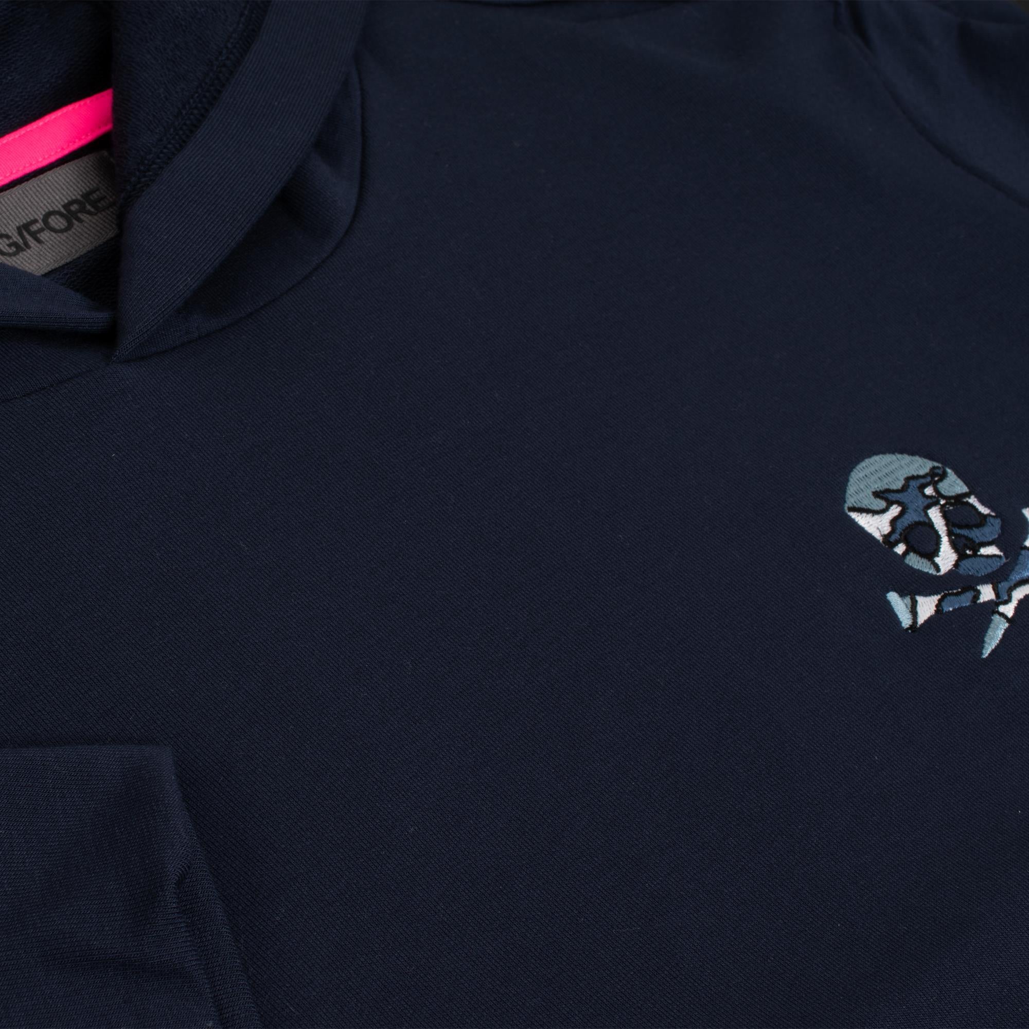 G/FORE Camo Skull & T's Lightweight Terry Mens Golf Hoodie Twilight