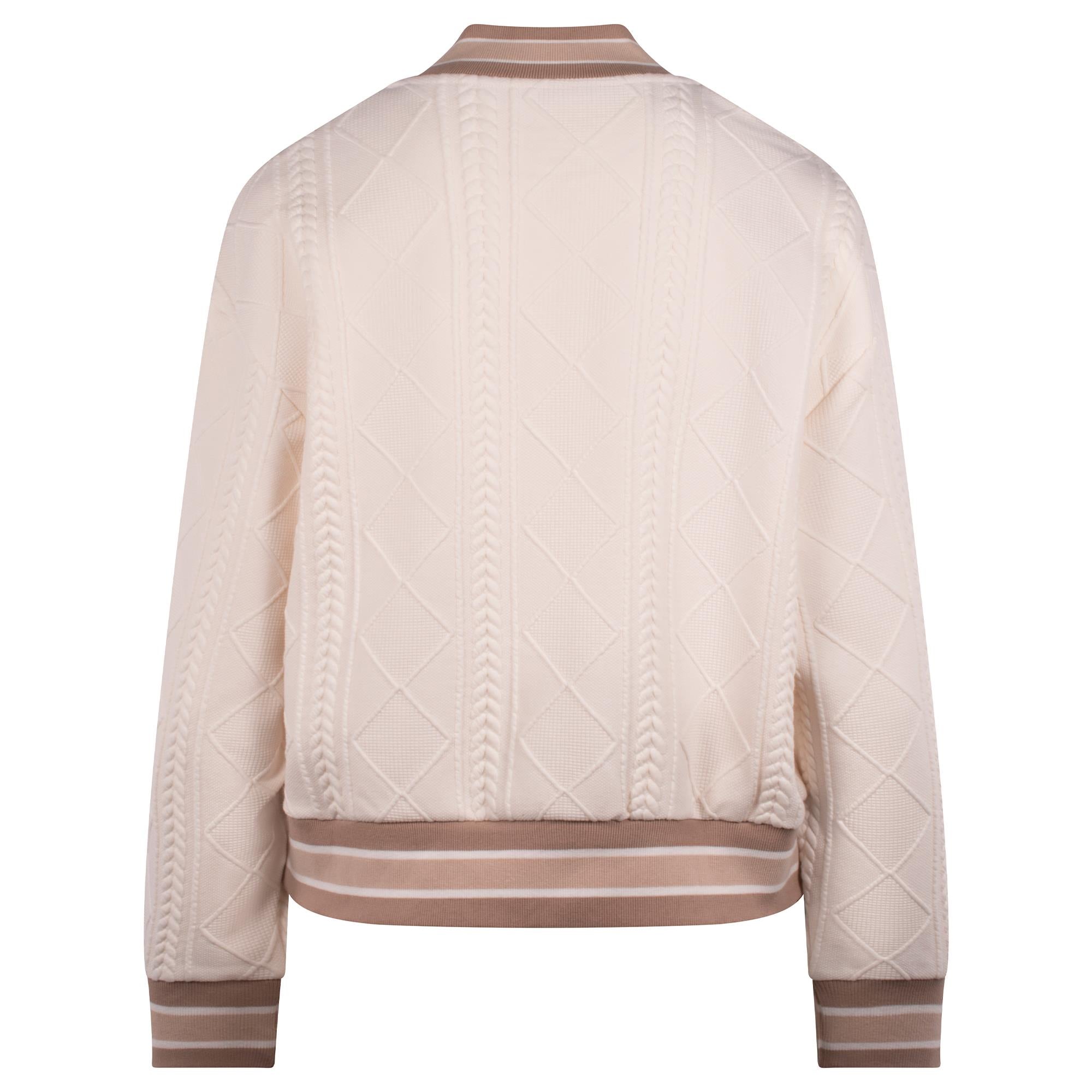Macade Golf TR Bomber Ladies Golf Pullover Bone