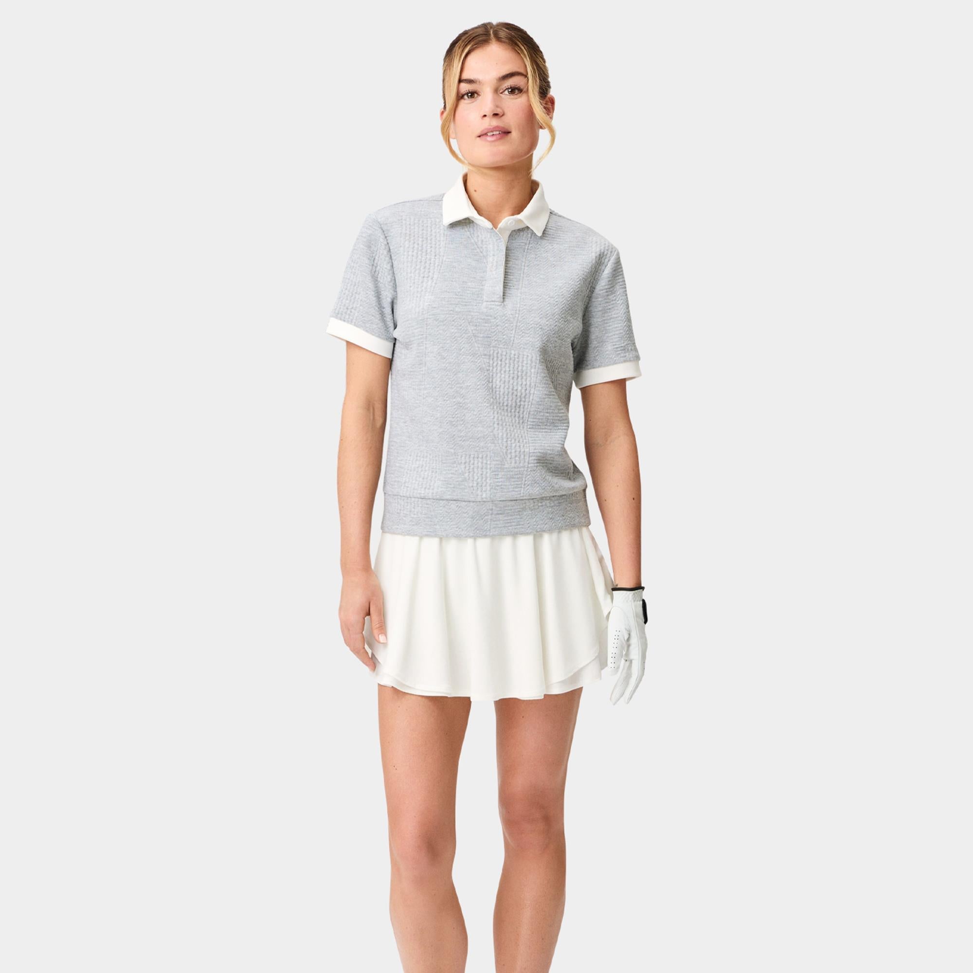 Macade Golf TX Course Ladies Golf Polo Grey