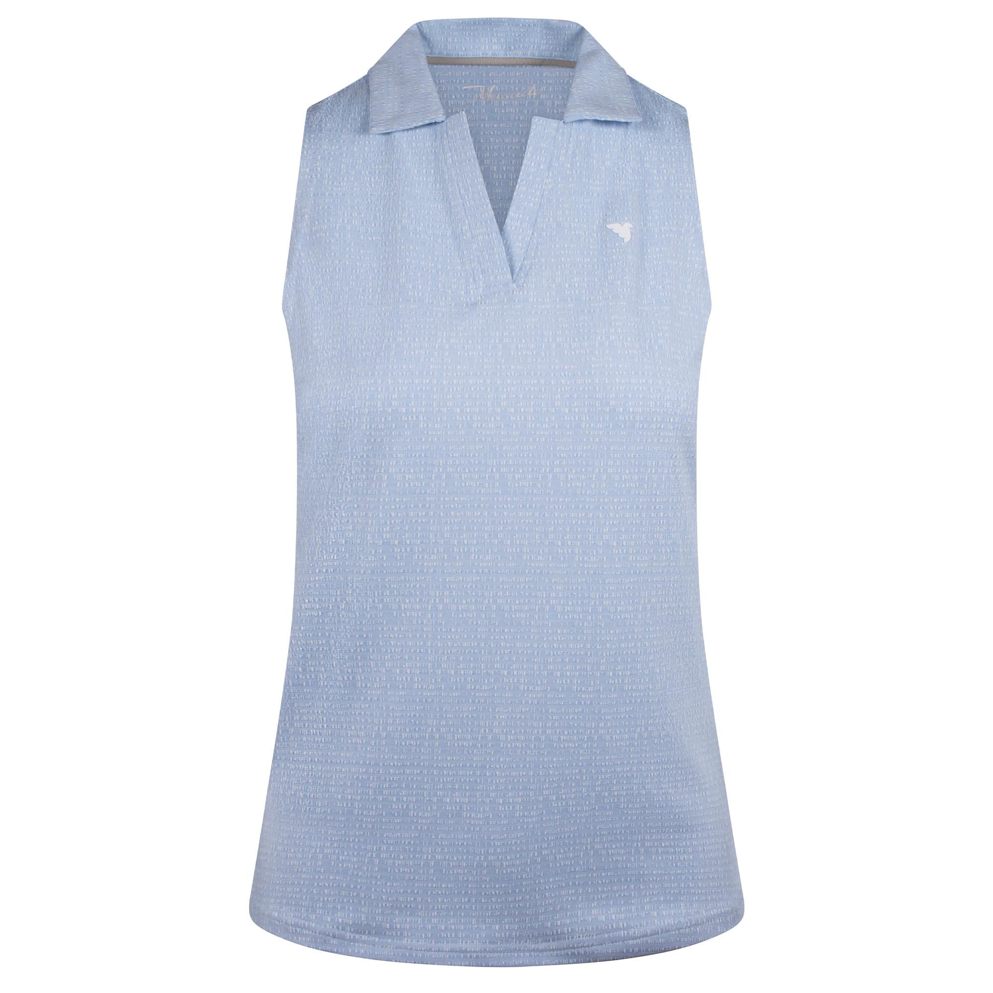 Macade Golf Mila Breeze Ladies Sleeveless Golf Polo Shirt Powder