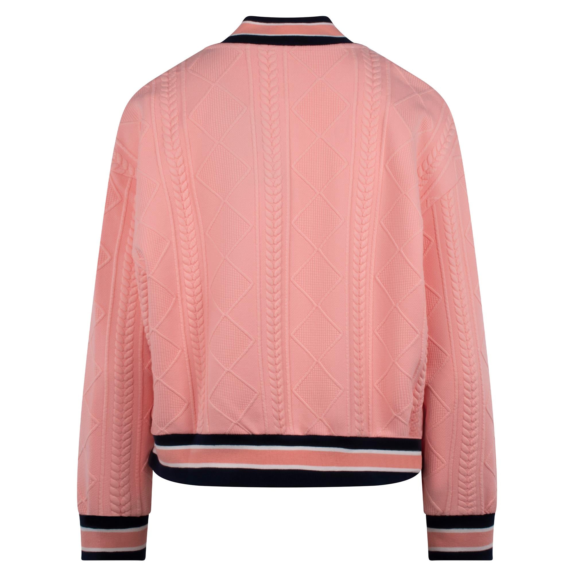 Macade Golf TR Bomber Ladies Golf Pullover Coral