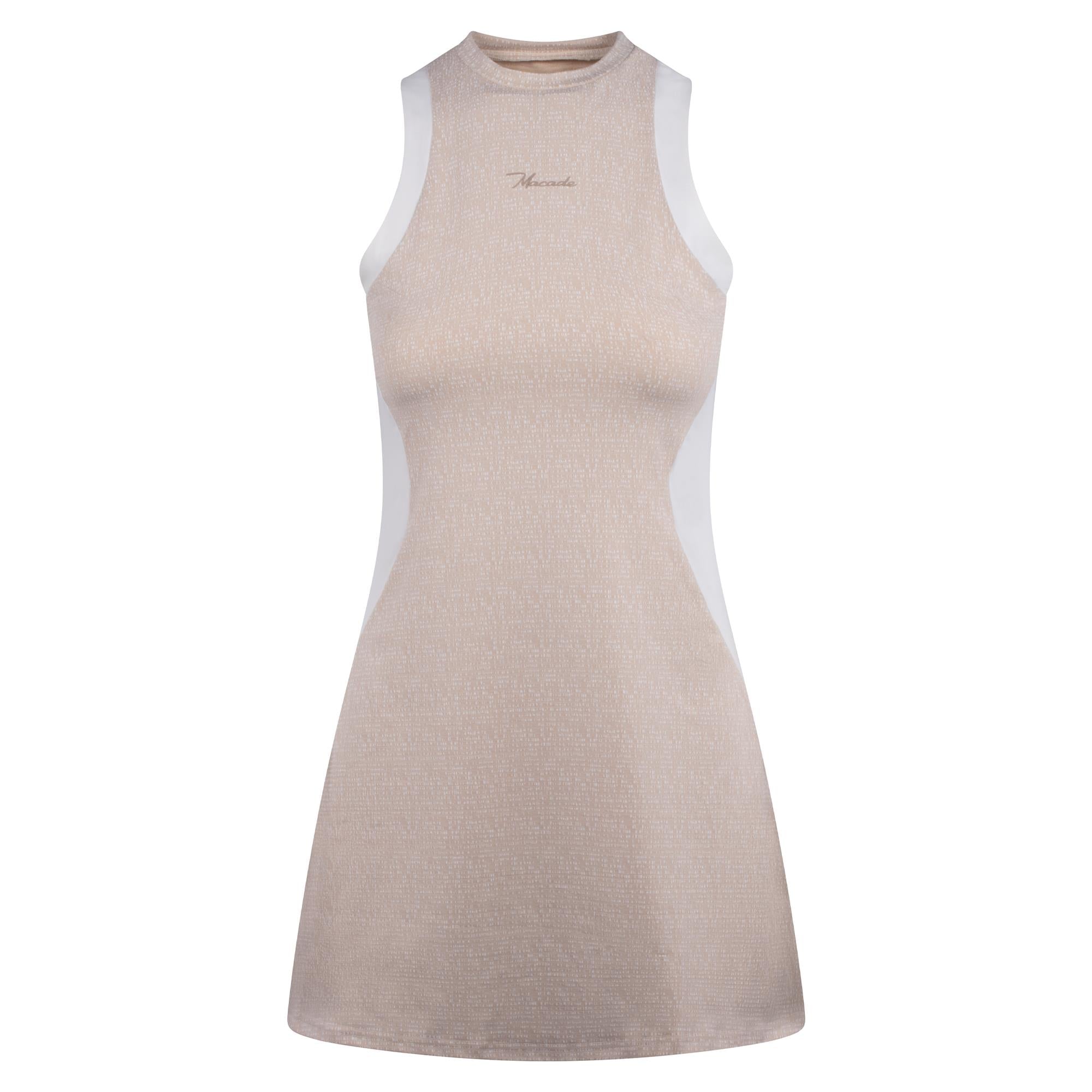 Macade Golf Inez Ladies Sleeveless Golf Dress Sand Breeze