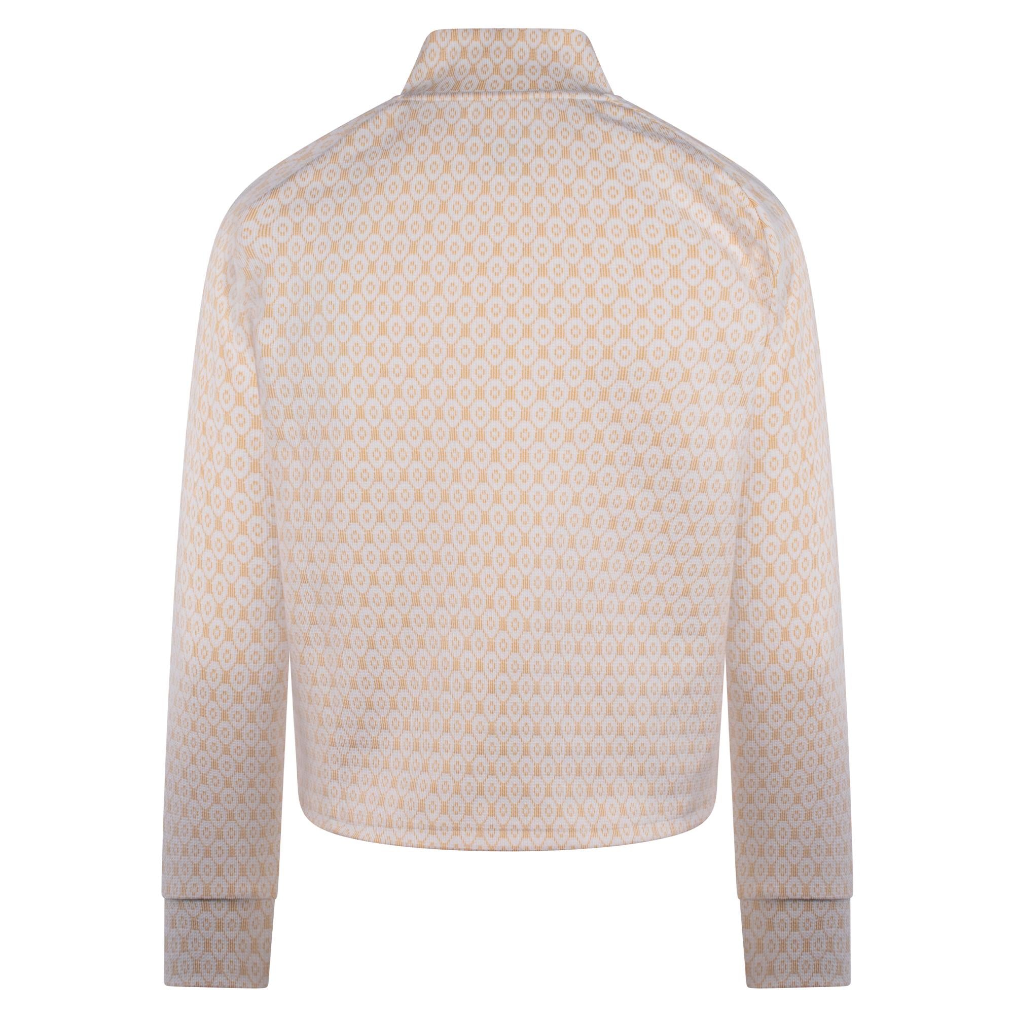Macade Golf Cableline Quarter Zip Ladies Golf Mid Layer Yellow