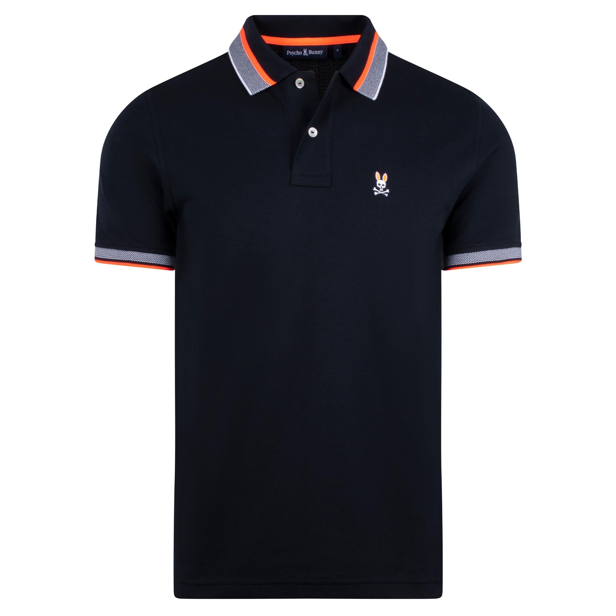 Psycho Bunny Manteno Pique Polo Shirt Navy
