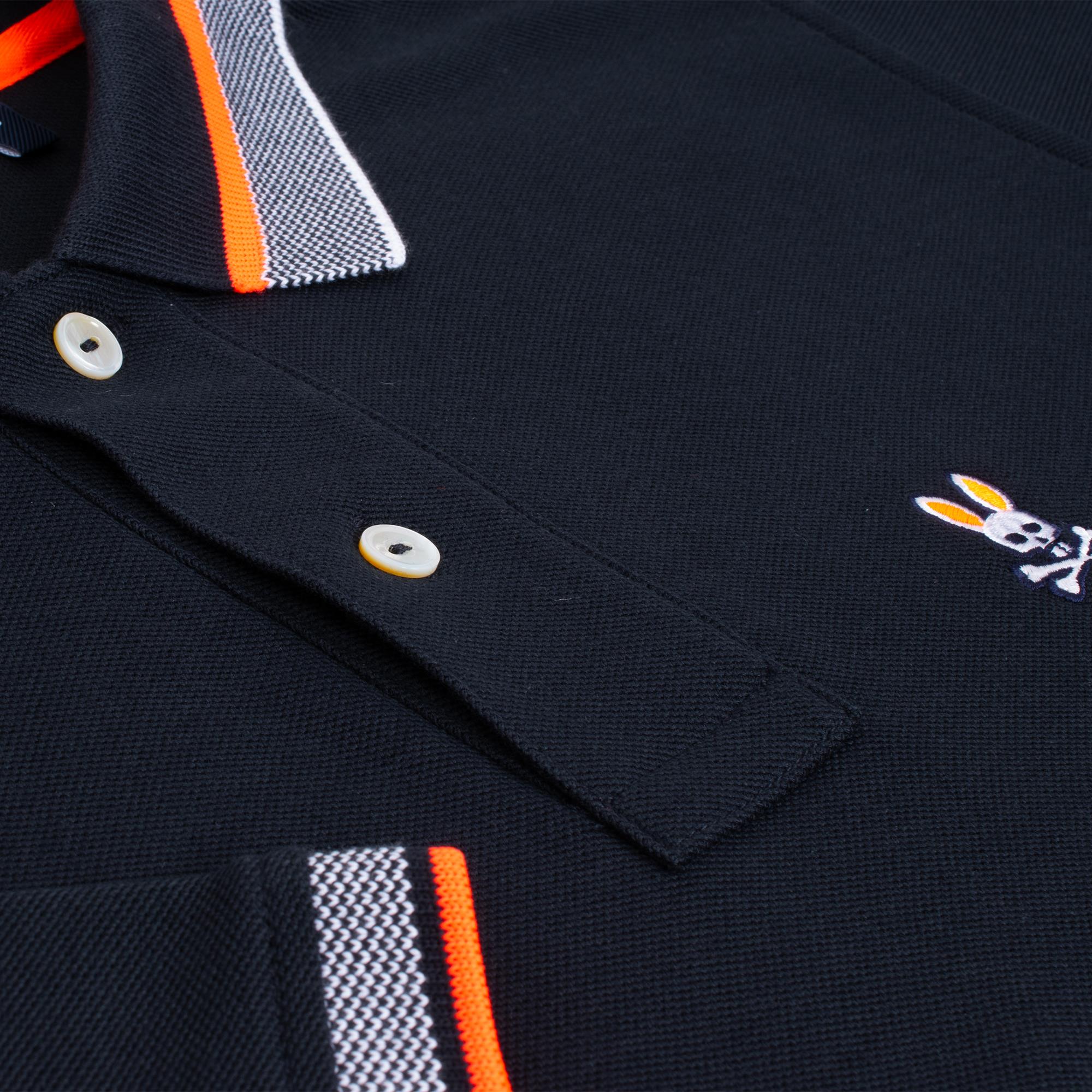 Psycho Bunny Manteno Pique Polo Shirt Navy
