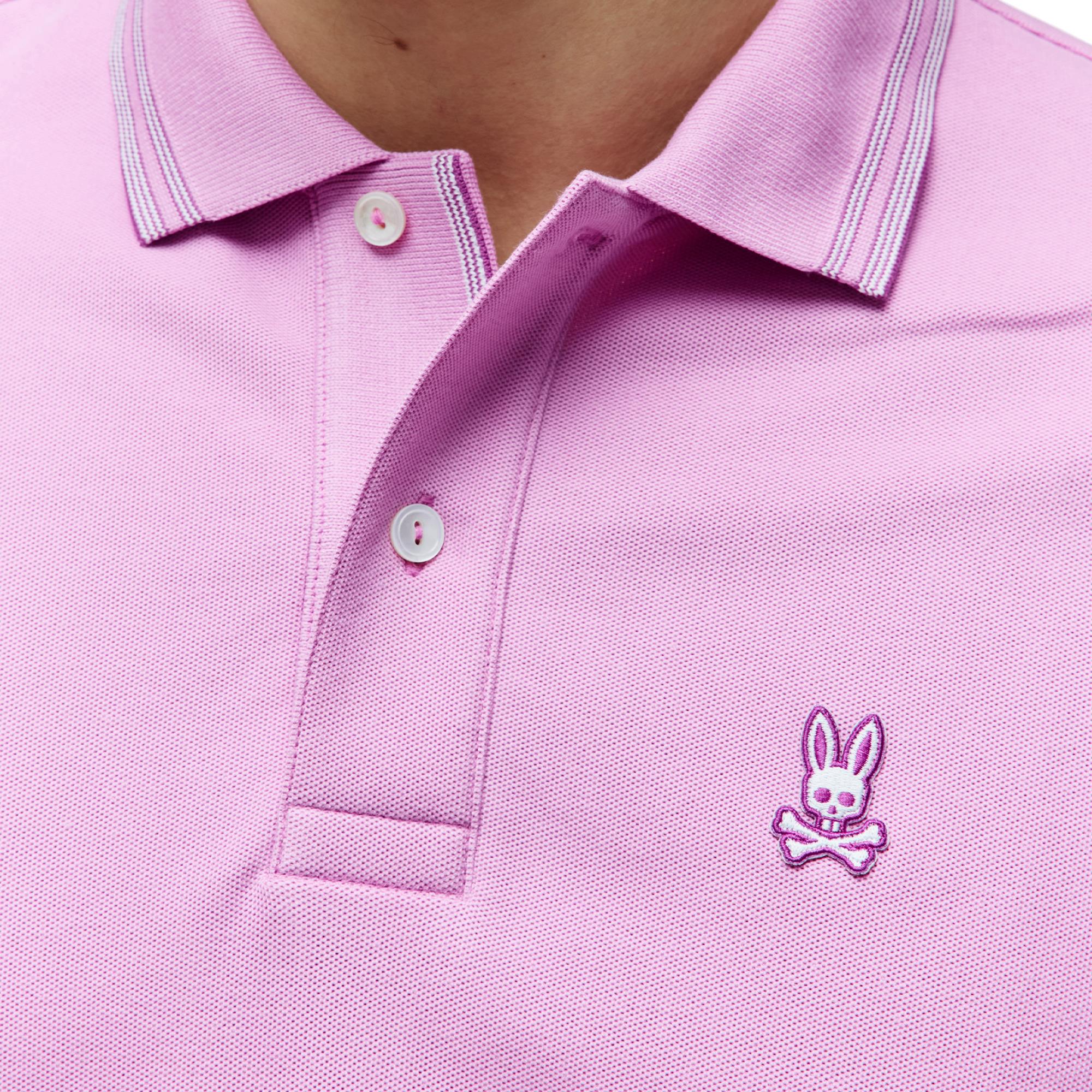 Psycho Bunny Zev Pique Mens Polo Shirt Crocus