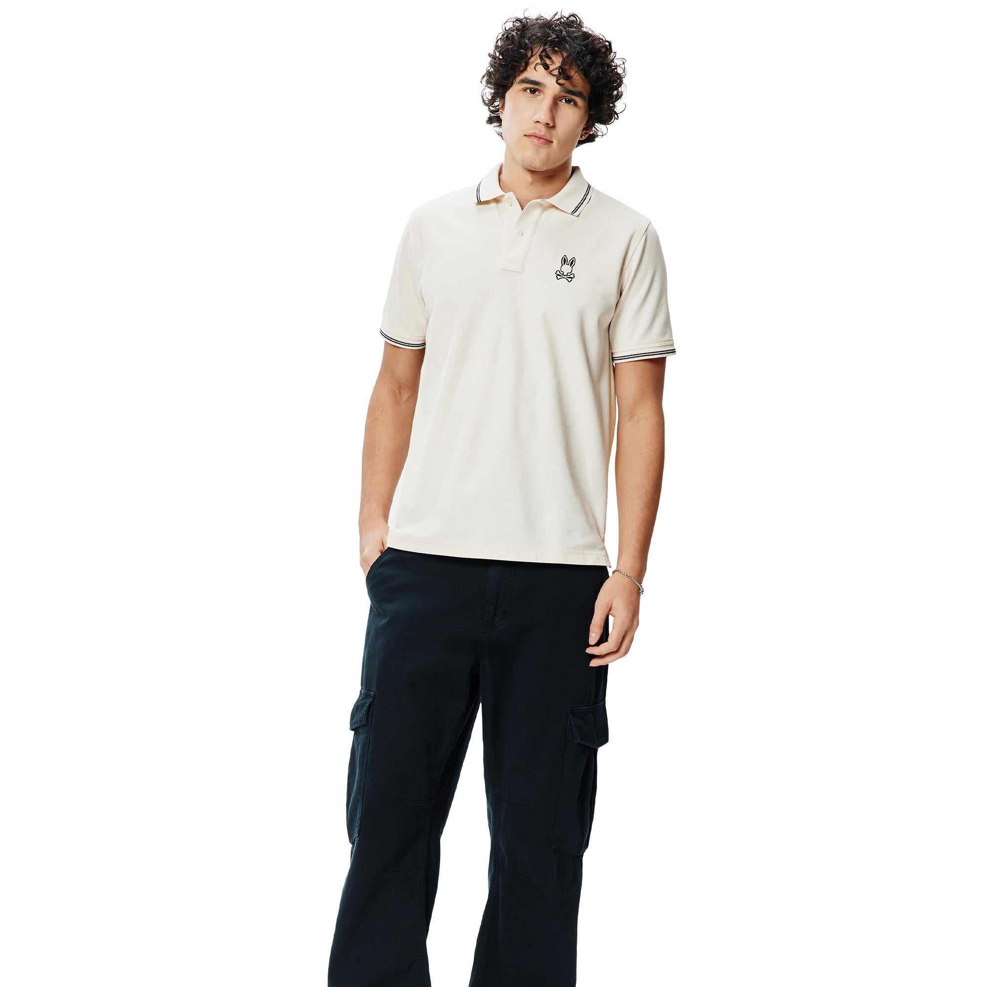 Psycho Bunny Elijah Mens Pique Polo Shirt Pristine