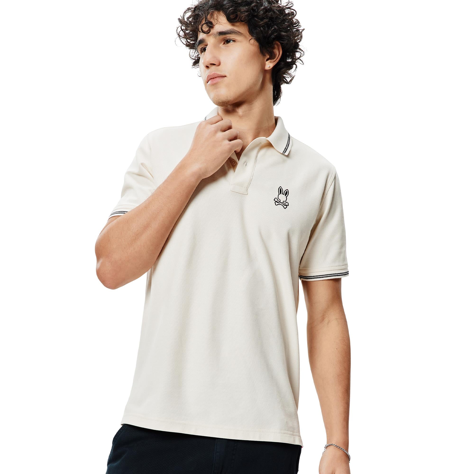 Psycho Bunny Elijah Mens Pique Polo Shirt Pristine