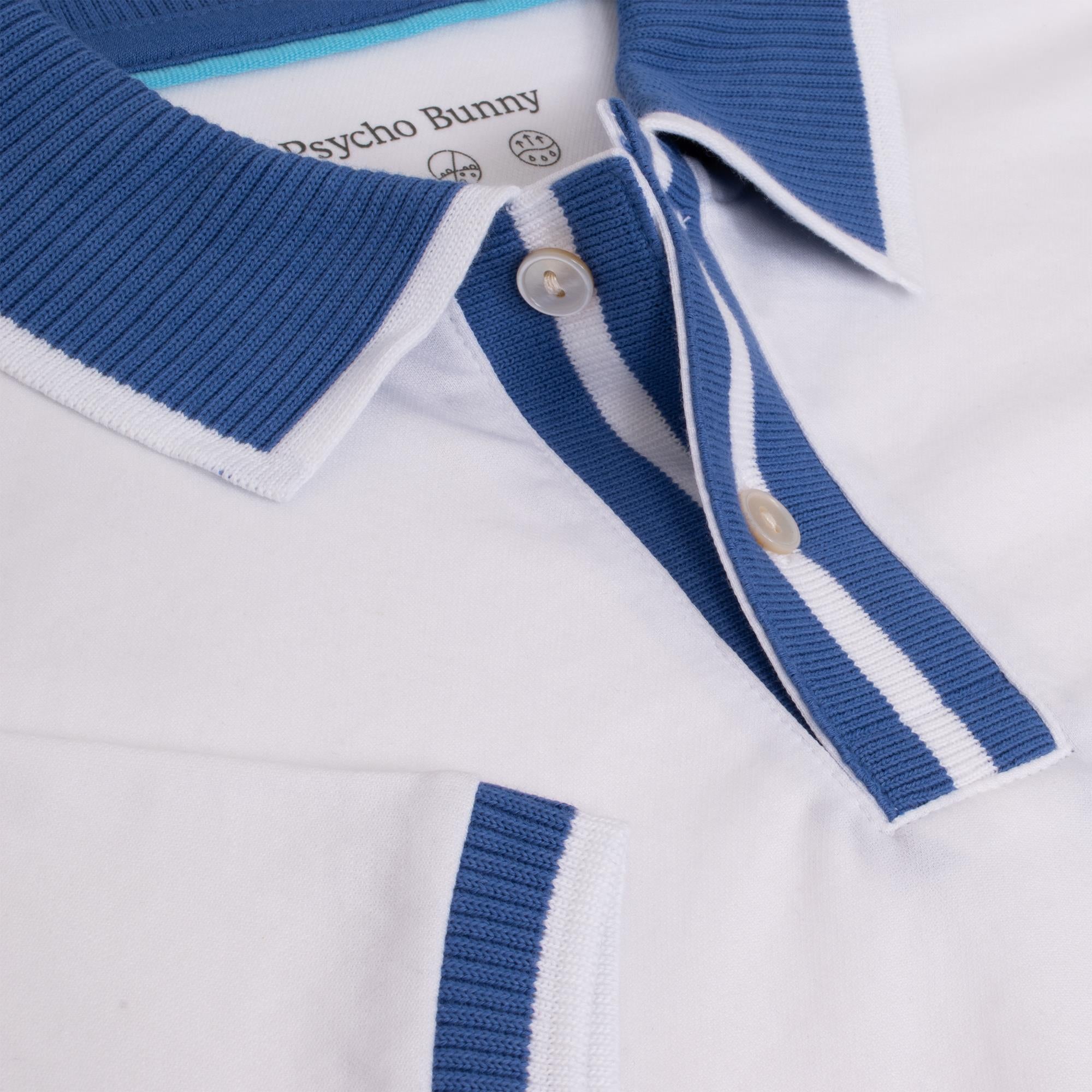 Psycho Bunny Ridley Mens Pique Polo Shirt White