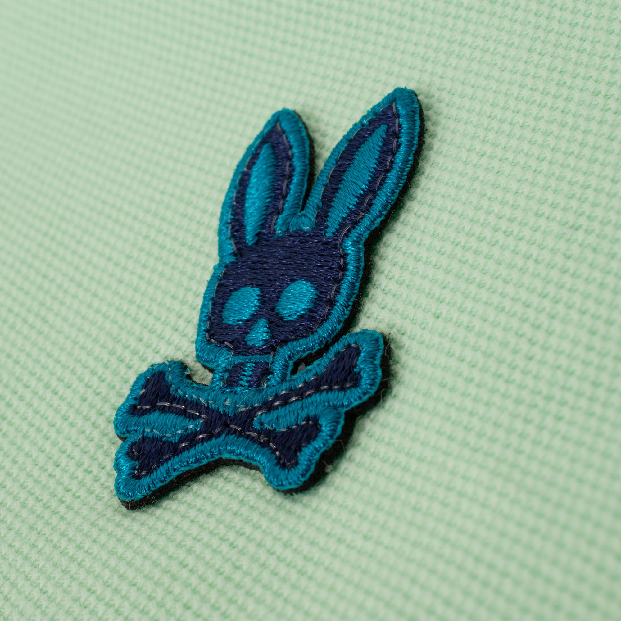 Psycho Bunny Zev Pique Mens Polo Shirt Misty Jade