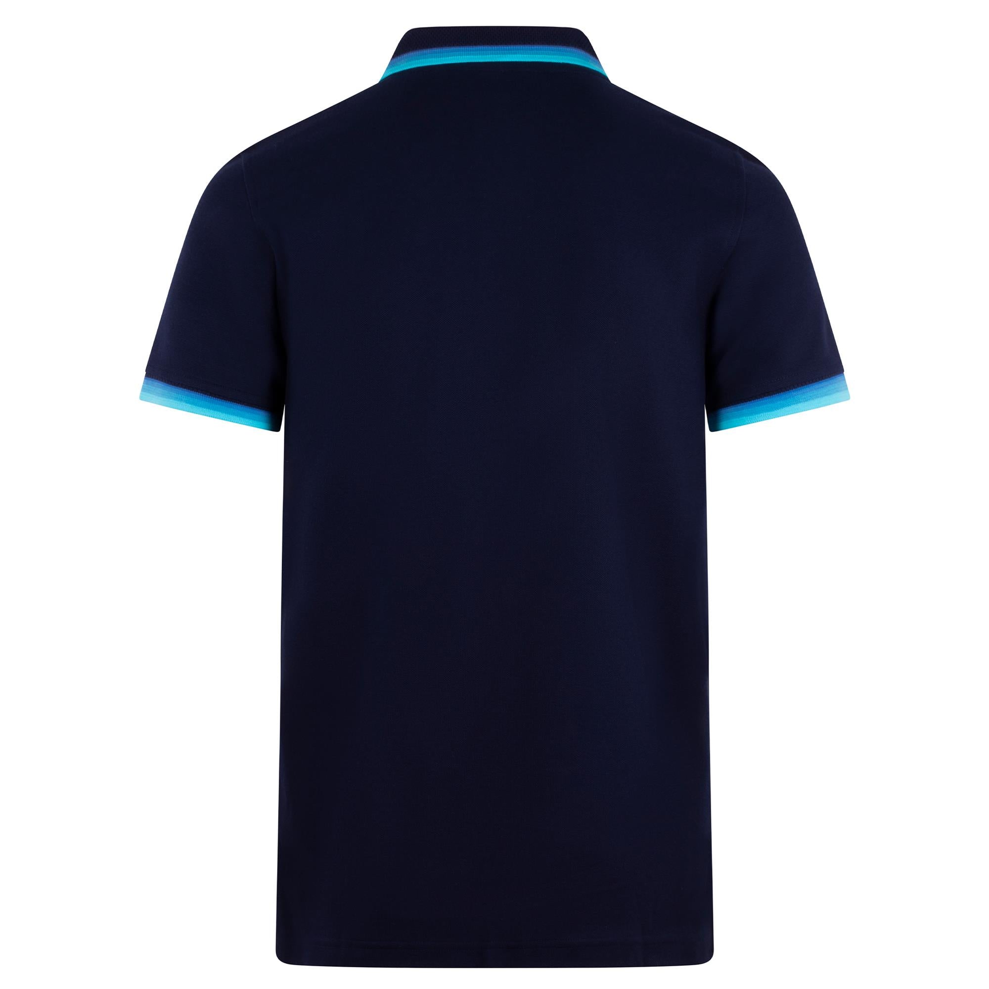 Psycho Bunny Holden Mens Pique Polo Shirt Evening Blue