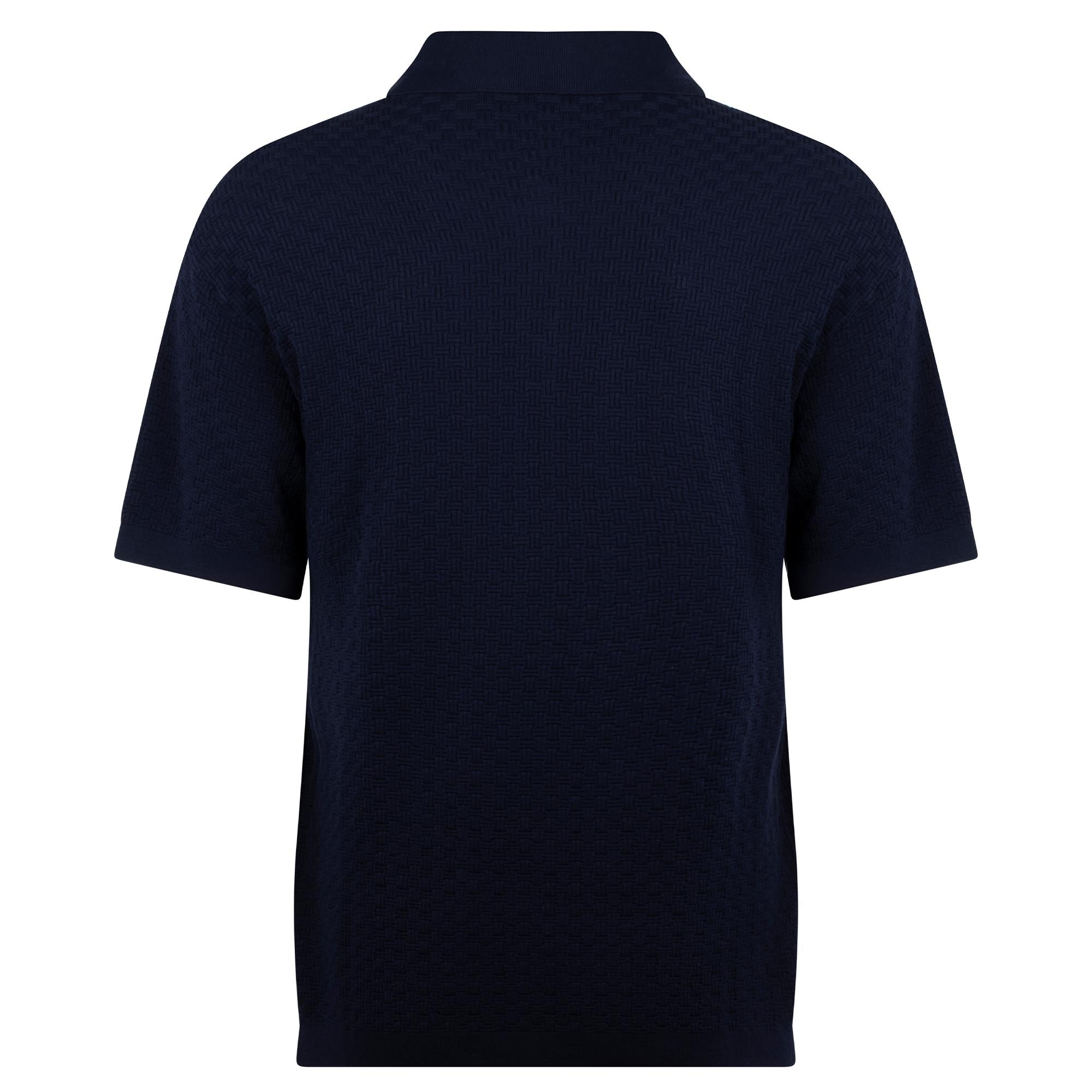 Psycho Bunny Finnegan Knit Mens Polo Shirt Evening Blue
