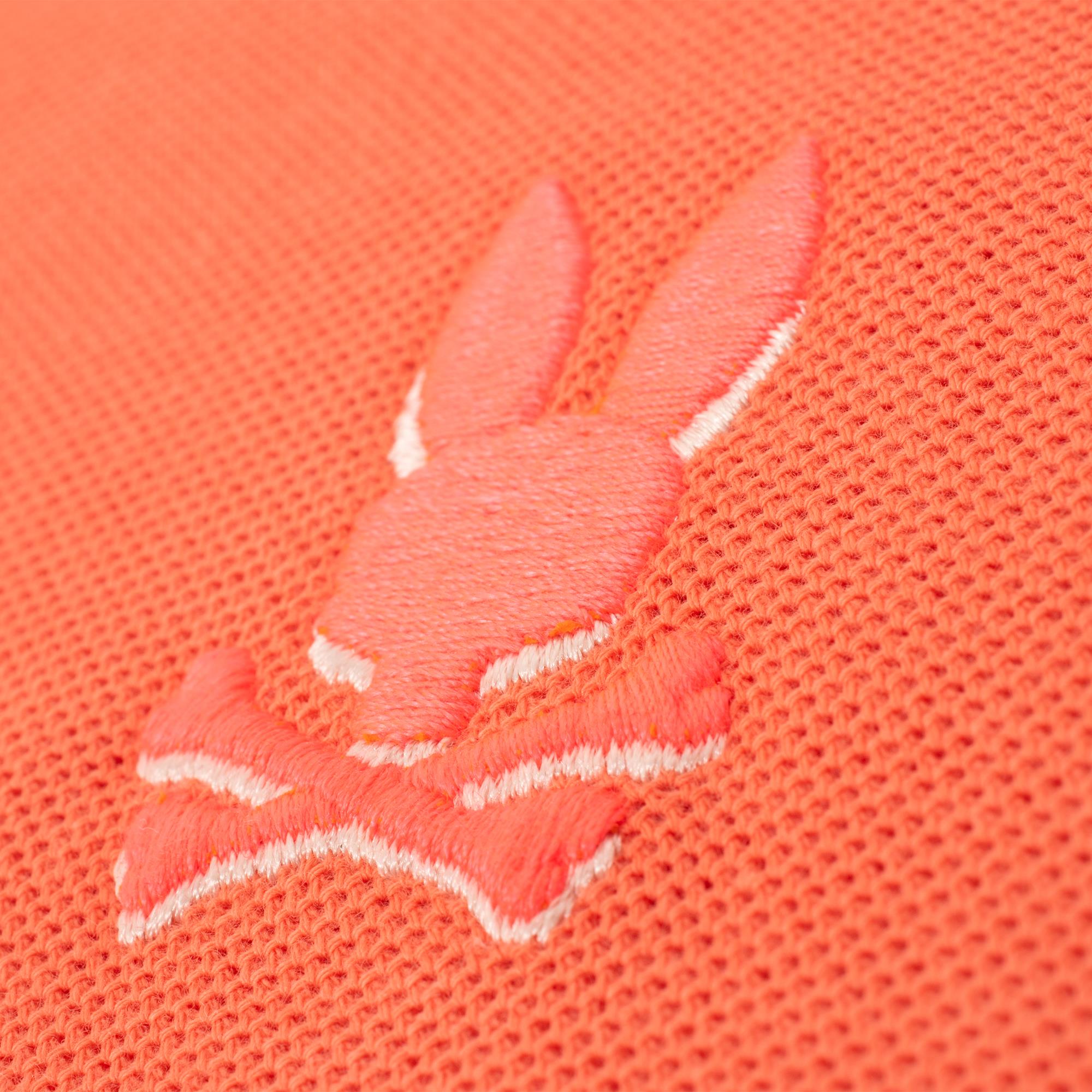 Psycho Bunny Brad Aop Undercollar Mens Pique Polo Shirt Emberglow