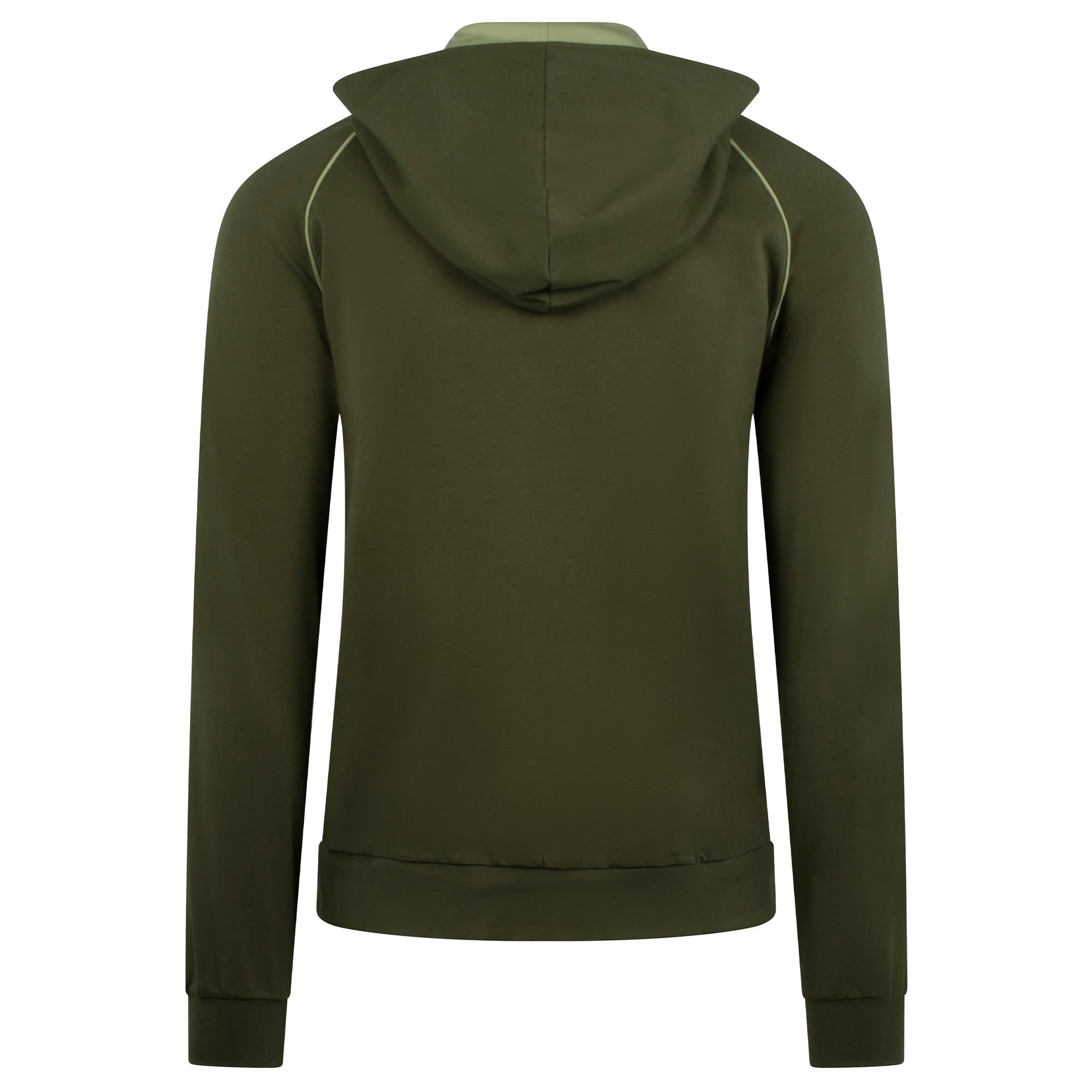 Boss Mix & Match Jacket H Mens Hoodie Open Green