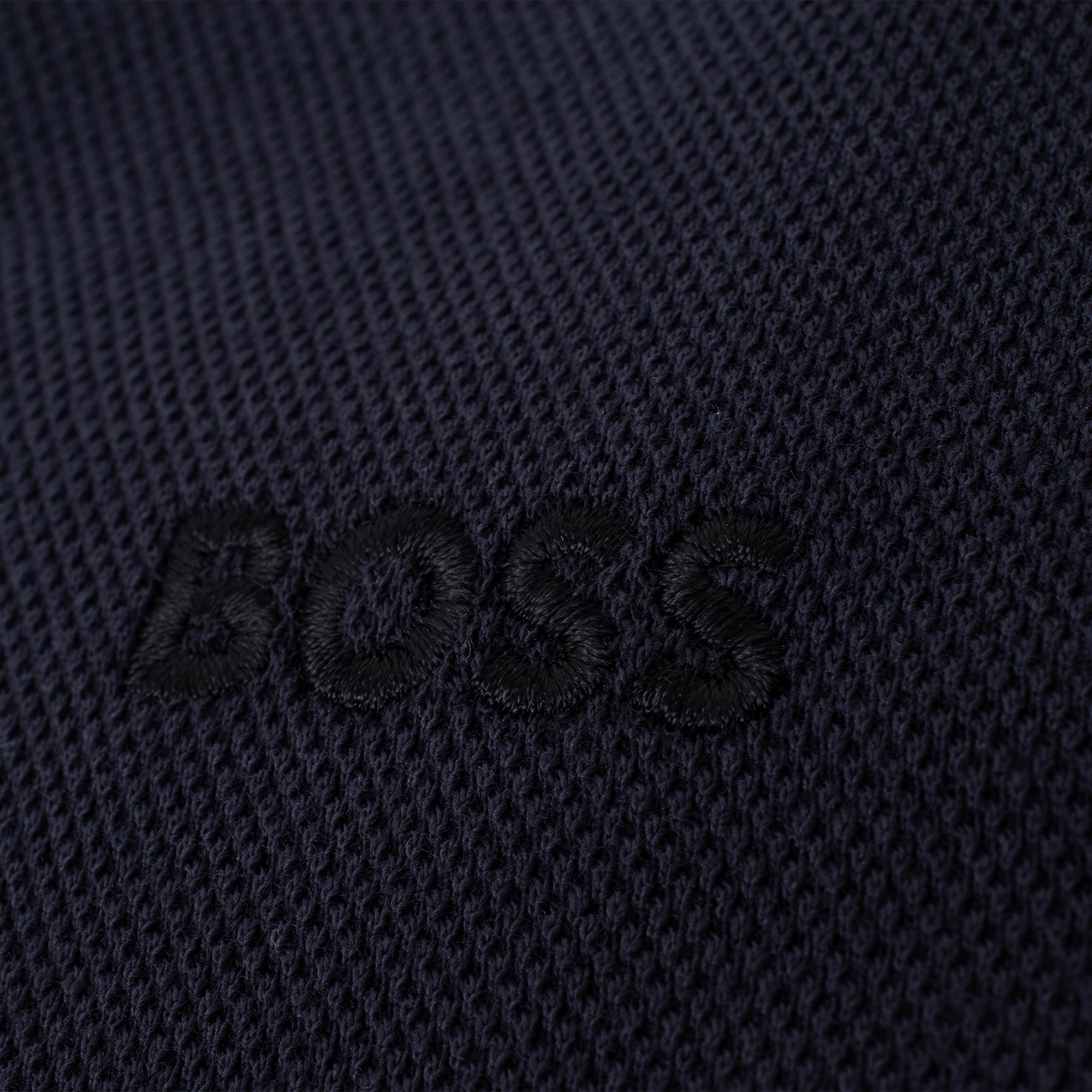 Boss SW_Union Skaz Full Zip Mens Sweater Dark Blue