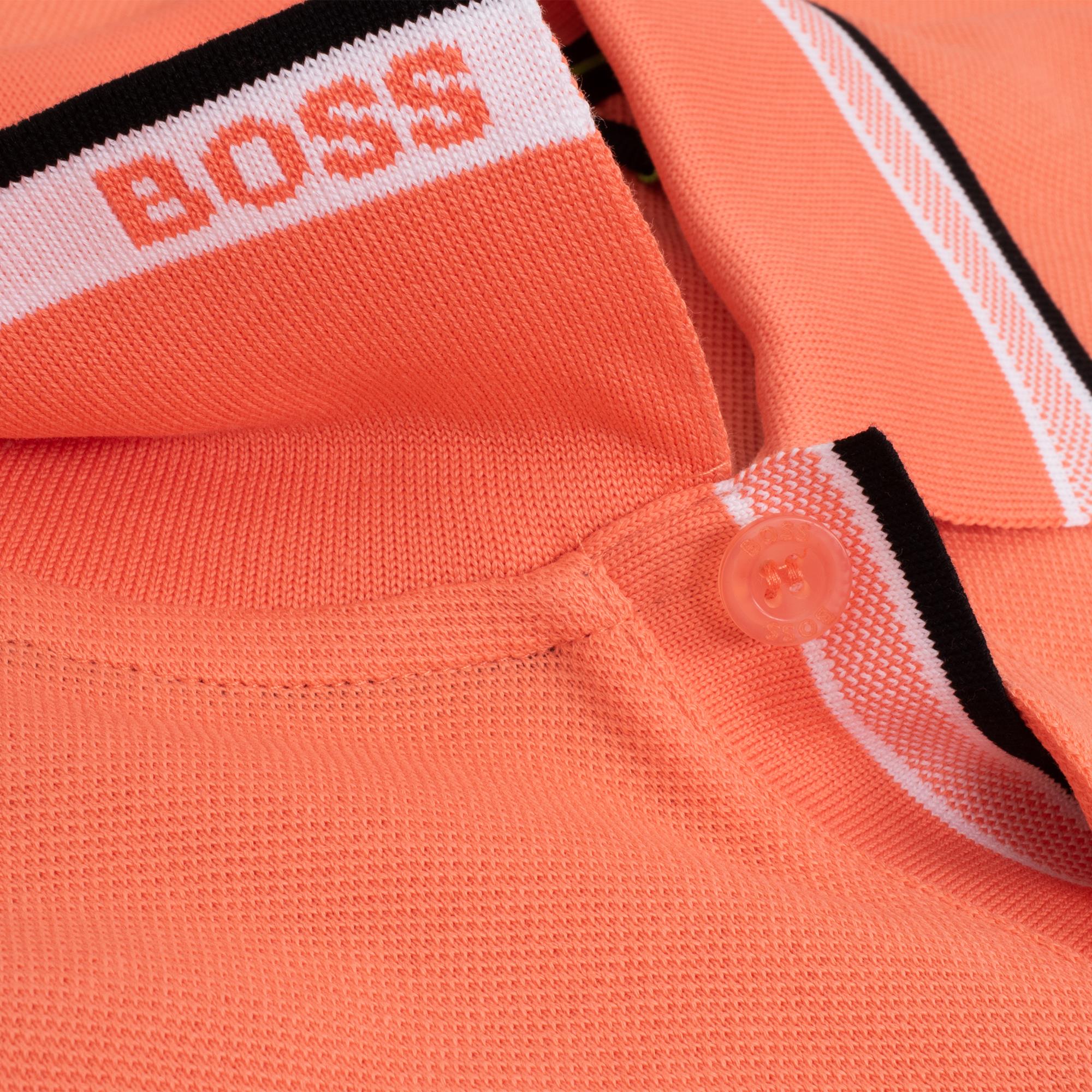 Boss Paddy Cotton Pique Mens Polo Shirt Pink
