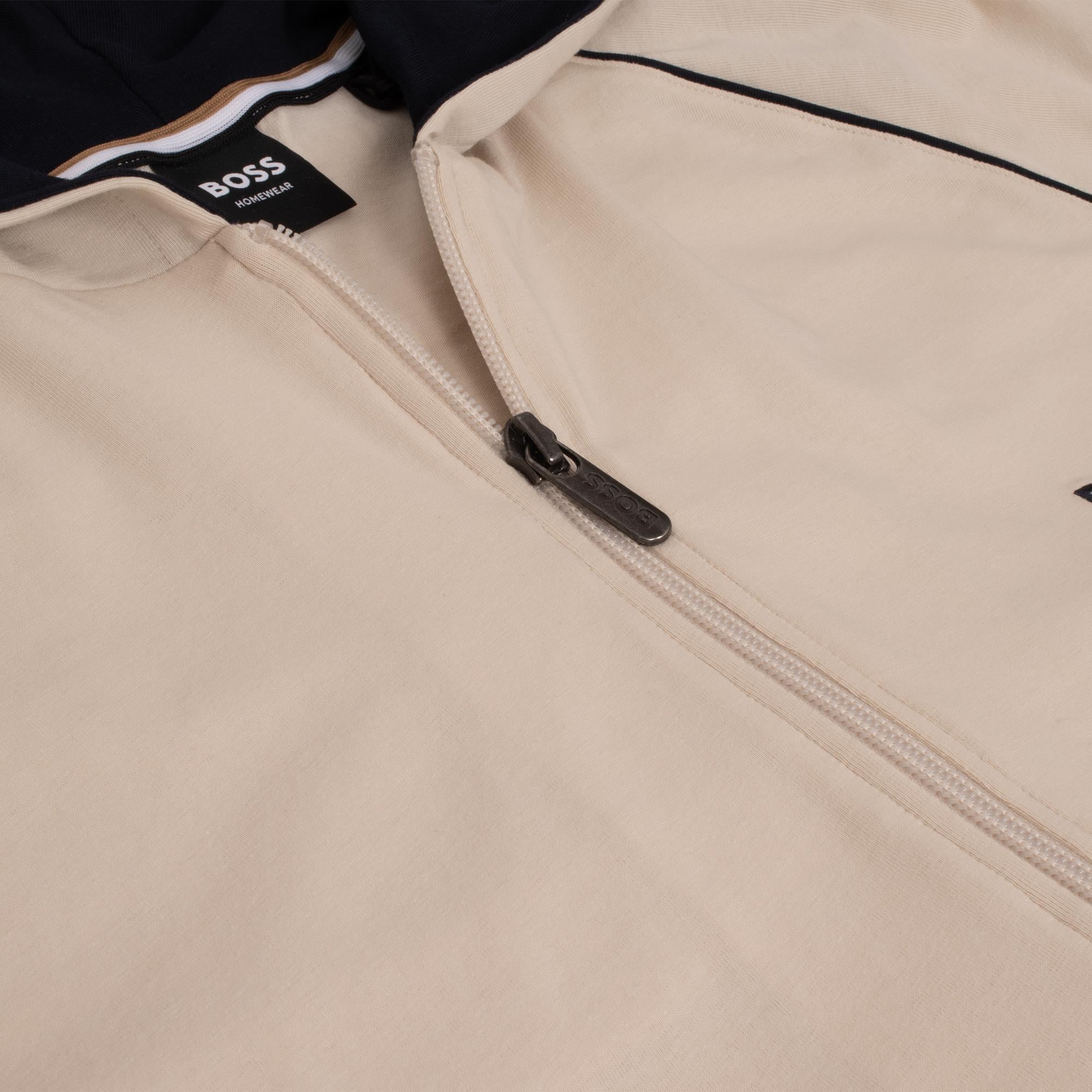 Boss Mix & Match Jacket H Mens Hoodie Open White
