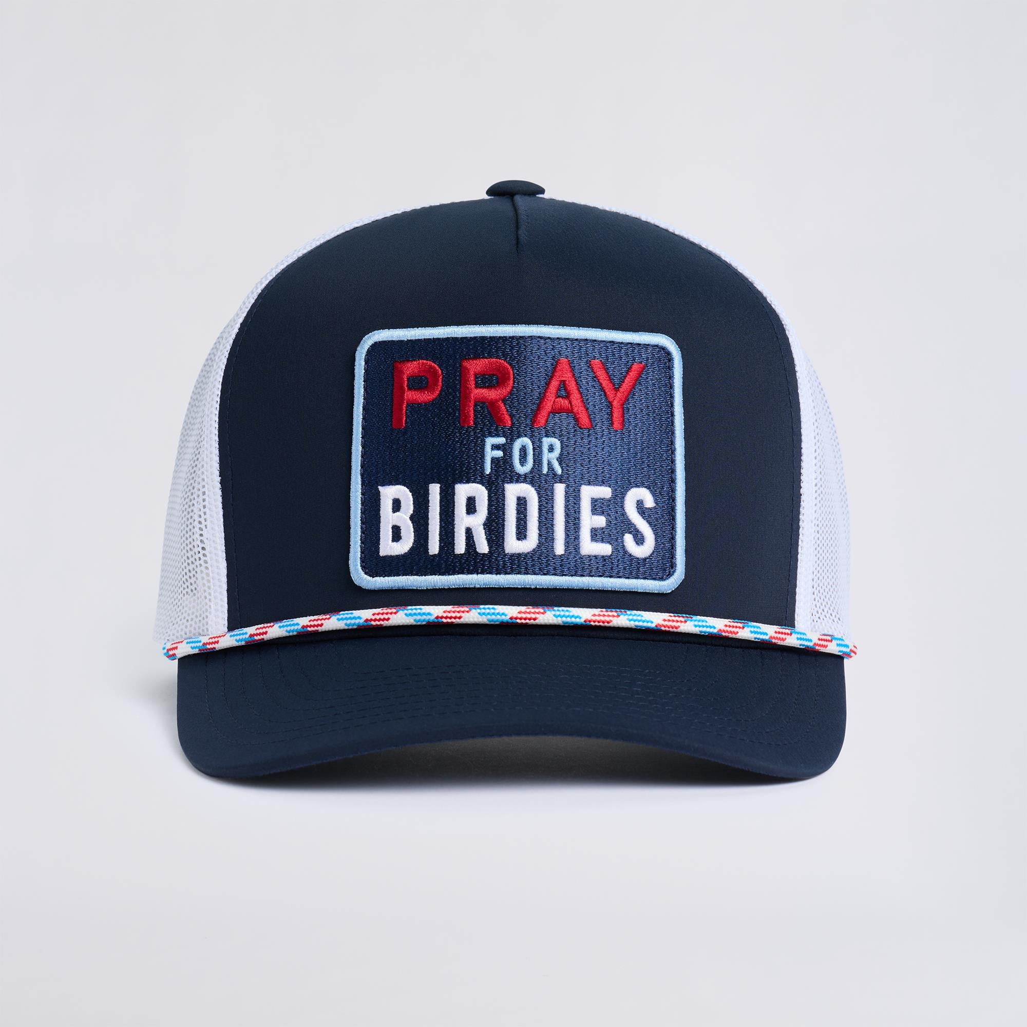 G/FORE Pray For Birdies Retro Mid Trucker Cap Twilight