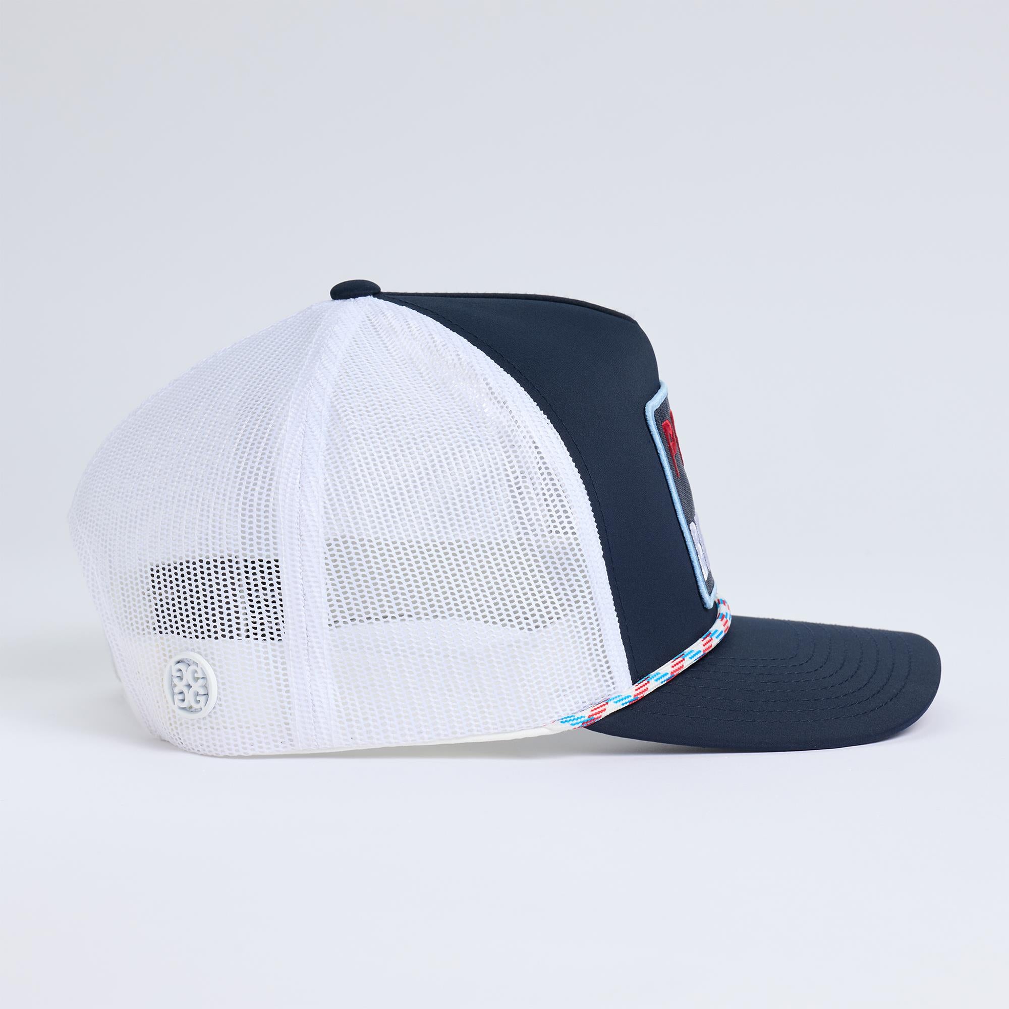 G/FORE Pray For Birdies Retro Mid Trucker Cap Twilight