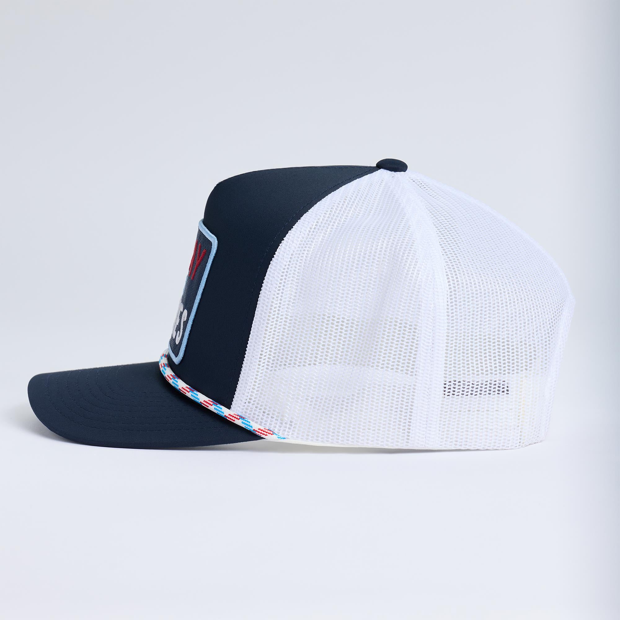 G/FORE Pray For Birdies Retro Mid Trucker Cap Twilight